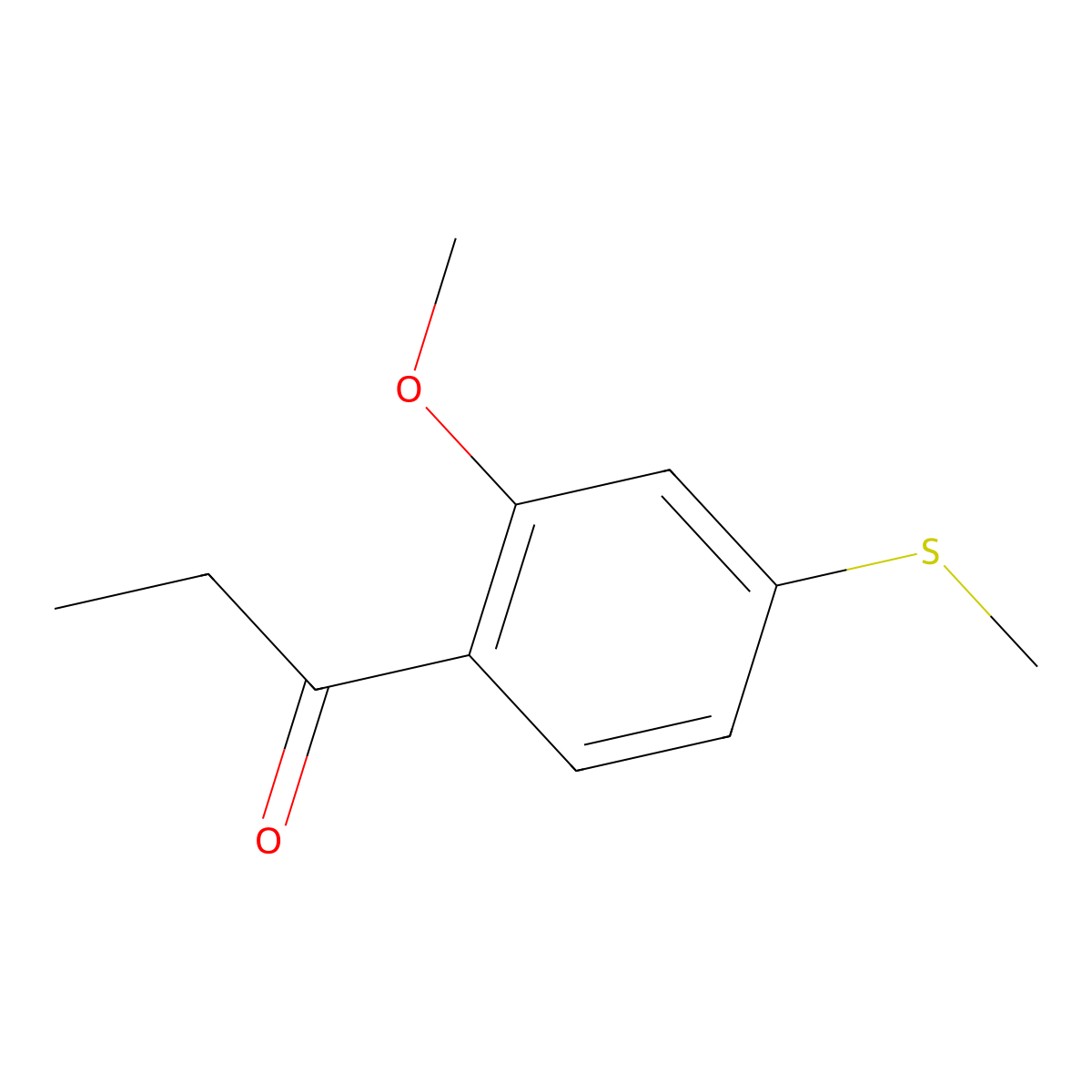 1-[2-Methoxy-4-(methylthio)phenyl]-1-propanone molecular structure, CAS 1806452-88-9