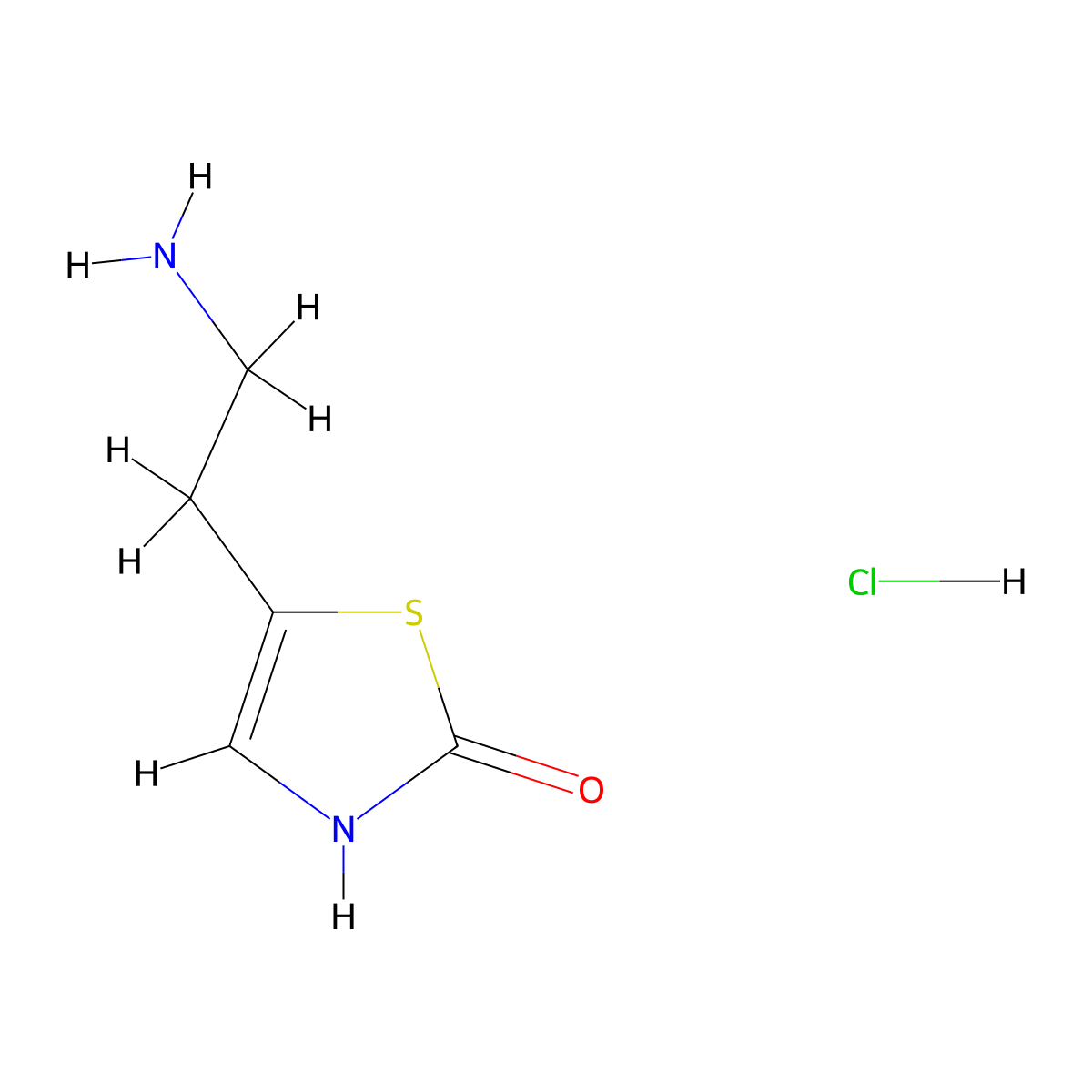 5-(2-Aminoethyl)thiazol-2-ol hydrochloride molecular structure, CAS 1806489-82-6