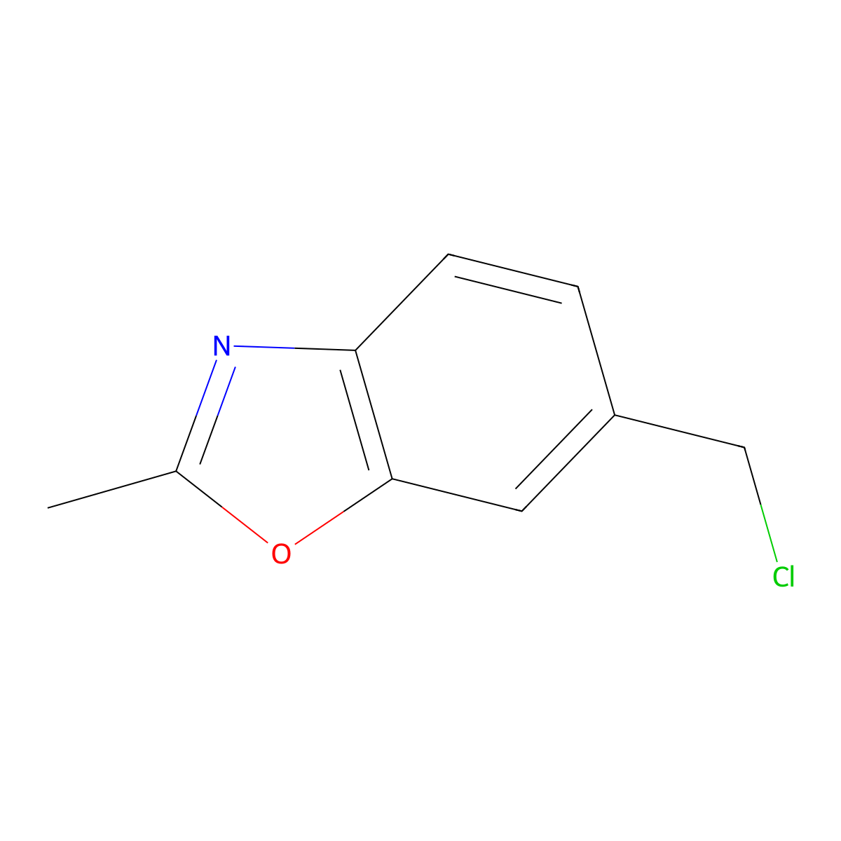 6-(Chloromethyl)-2-methyl-1,3-benzoxazole molecular structure, CAS 1806492-85-2