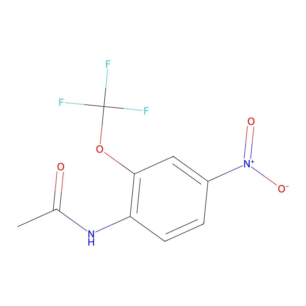 4'-Nitro-2'-(trifluoromethoxy)acetanilide molecular structure, CAS 1806498-28-1