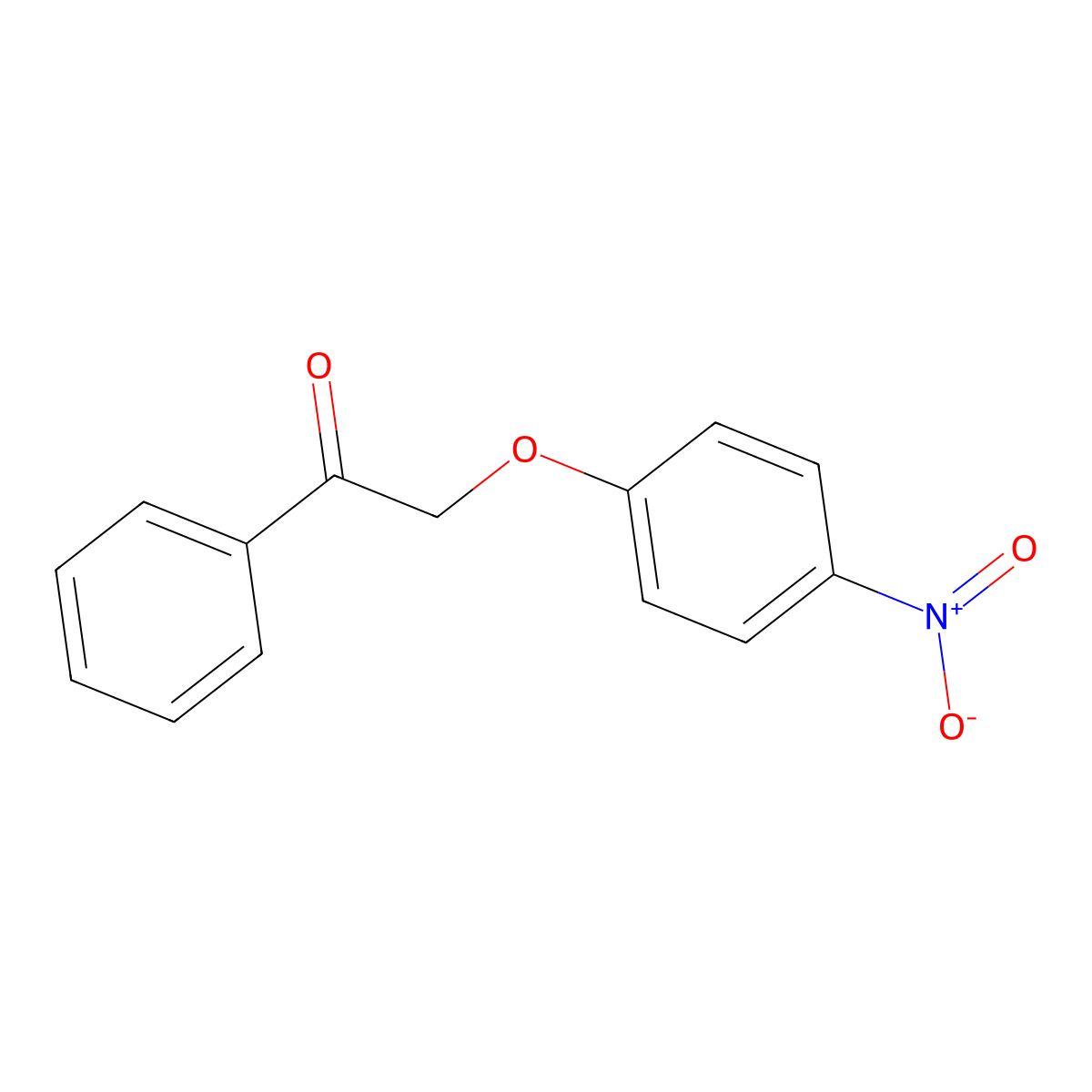 2-(4-Nitrophenoxy)-1-phenylethanone molecular structure, CAS 18065-03-7