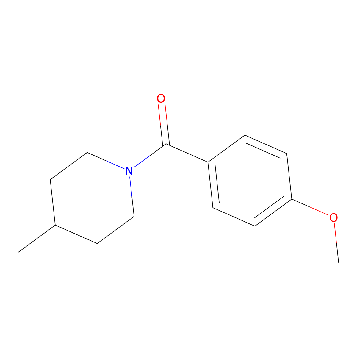 1-(4-Methoxybenzoyl)-4-methylpiperidine molecular structure, CAS 18065-13-9
