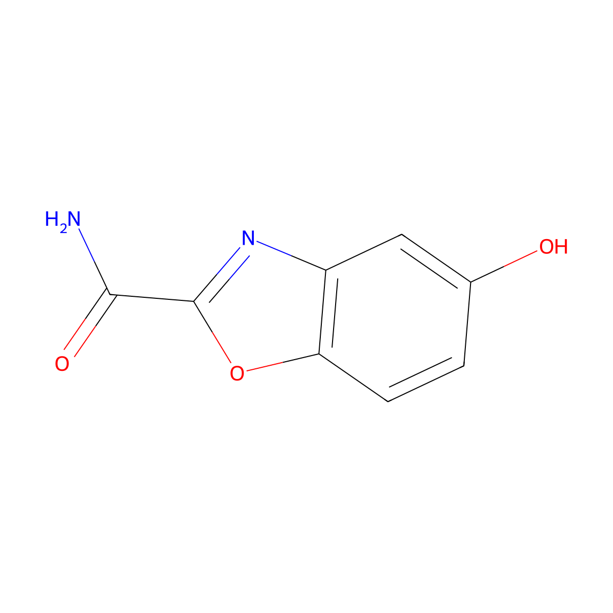5-Hydroxy-1,3-benzoxazole-2-carboxamide molecular structure, CAS 1806524-82-2