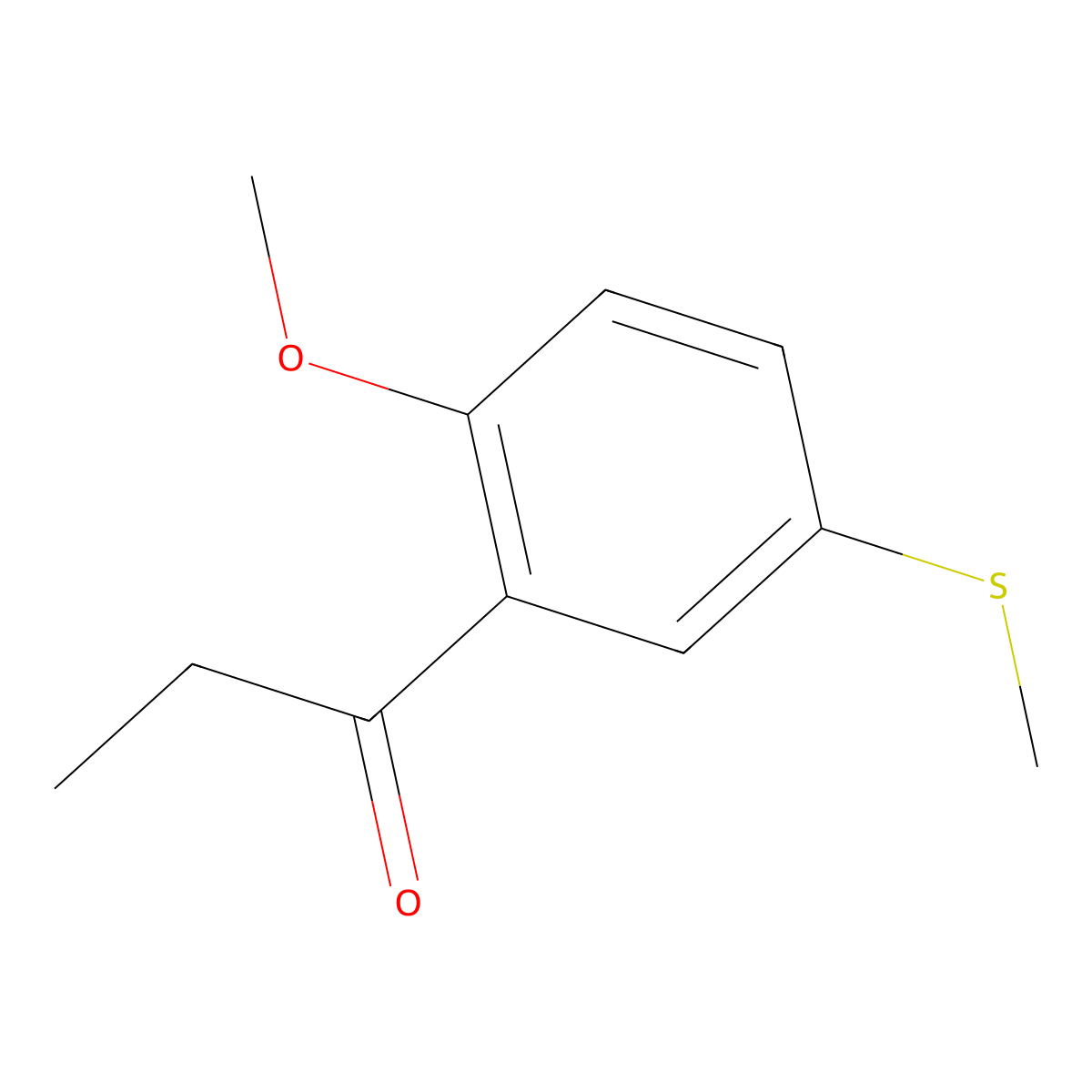1-[2-Methoxy-5-(methylthio)phenyl]-1-propanone molecular structure, CAS 1806533-50-5