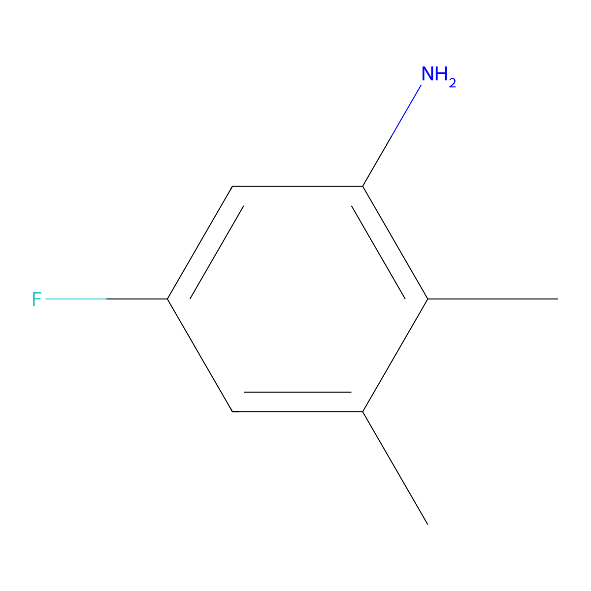 5-Fluoro-2,3-dimethylaniline molecular structure, CAS 1806535-13-6