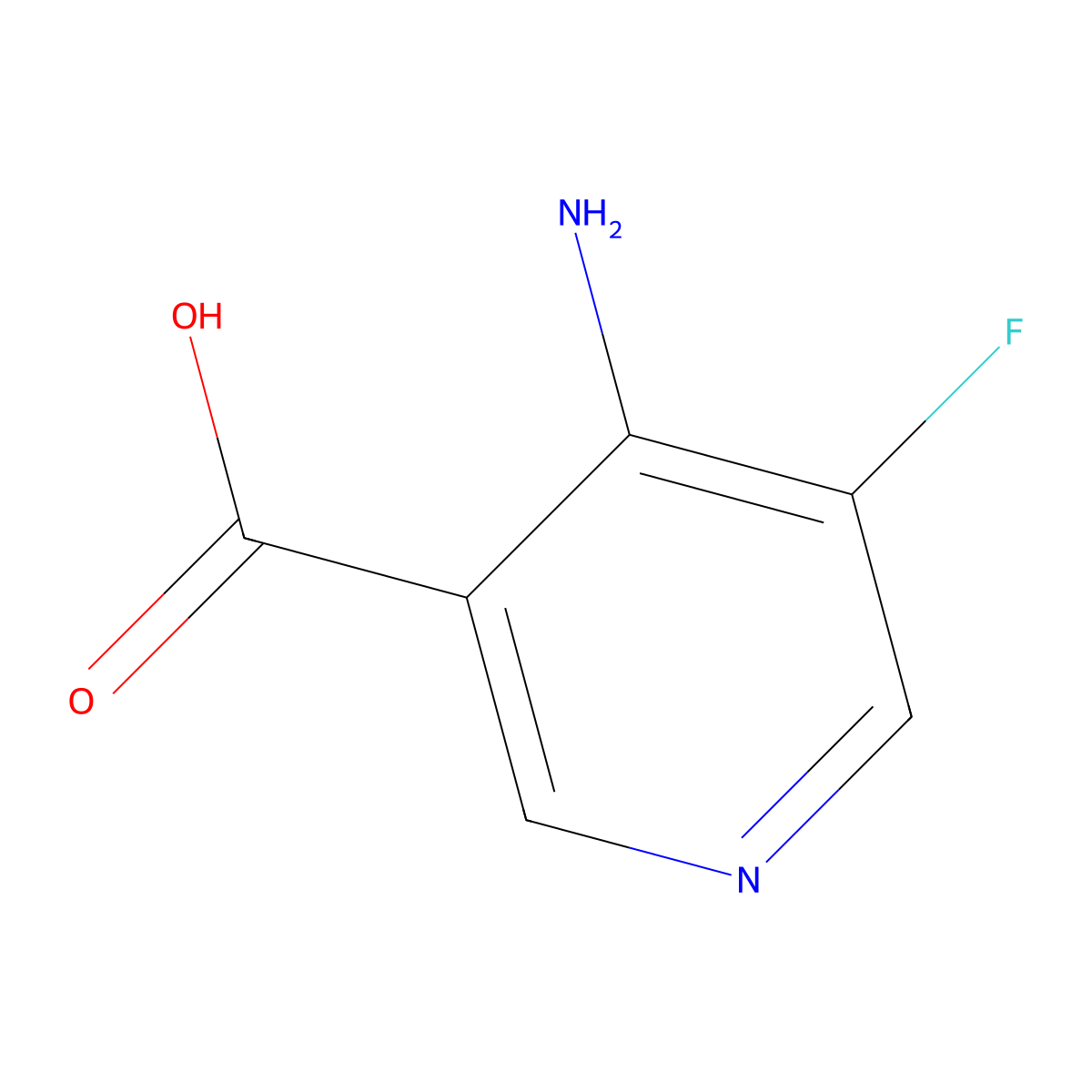 4-Amino-5-fluoronicotinic acid molecular structure, CAS 1806562-72-0