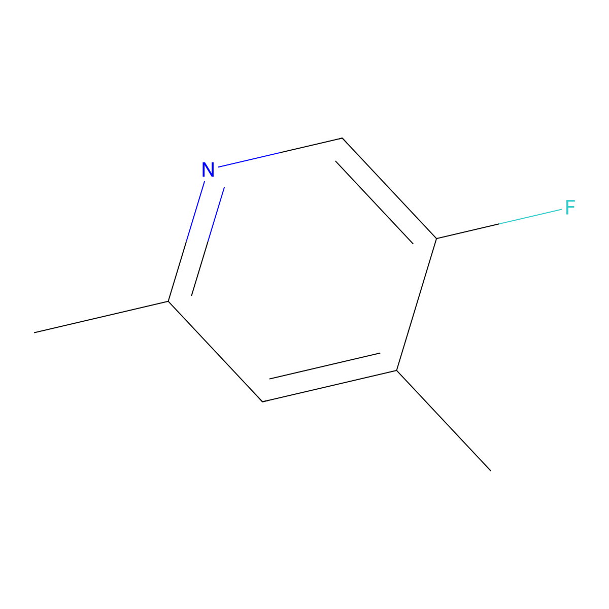 5-Fluoro-2,4-dimethylpyridine molecular structure, CAS 1806569-94-7