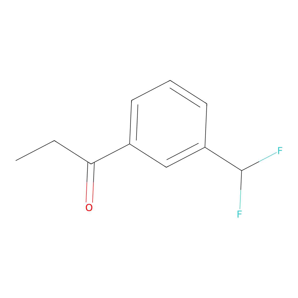 1-[3-(Difluoromethyl)phenyl]propan-1-one molecular structure, CAS 1806577-45-6