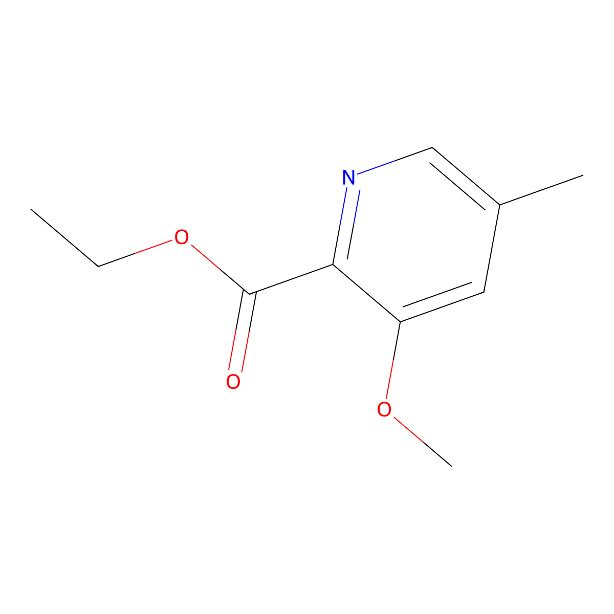 Ethyl 3-methoxy-5-methylpicolinate molecular structure, CAS 1806586-77-5