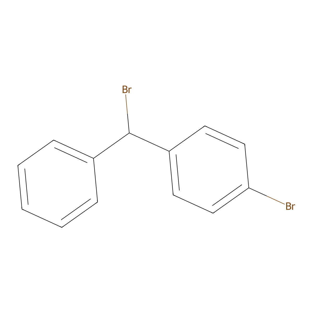 1-Bromo-4-[bromo(phenyl)methyl]benzene molecular structure, CAS 18066-89-2