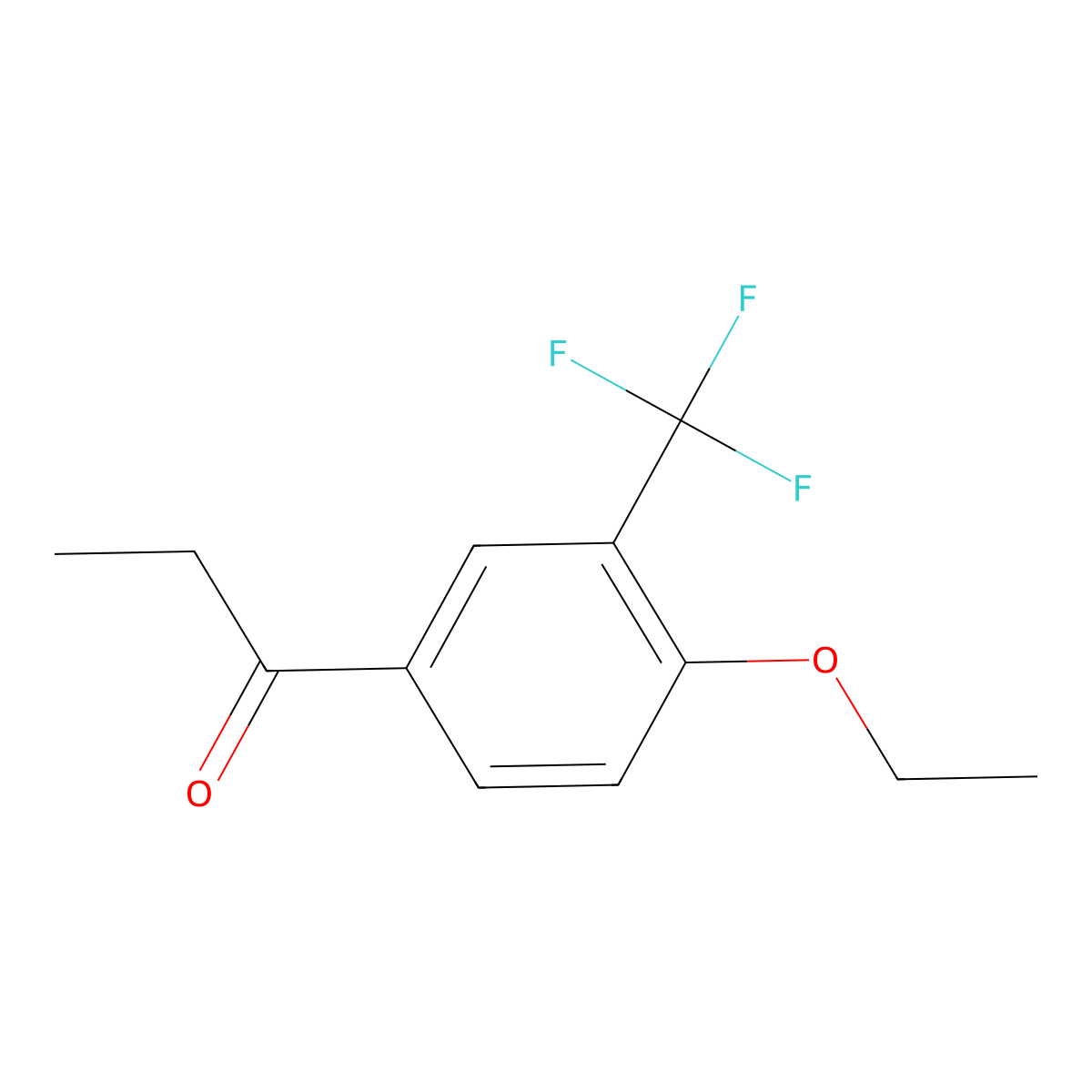 1-[4-Ethoxy-3-(trifluoromethyl)phenyl]-1-propanone molecular structure, CAS 1806688-69-6