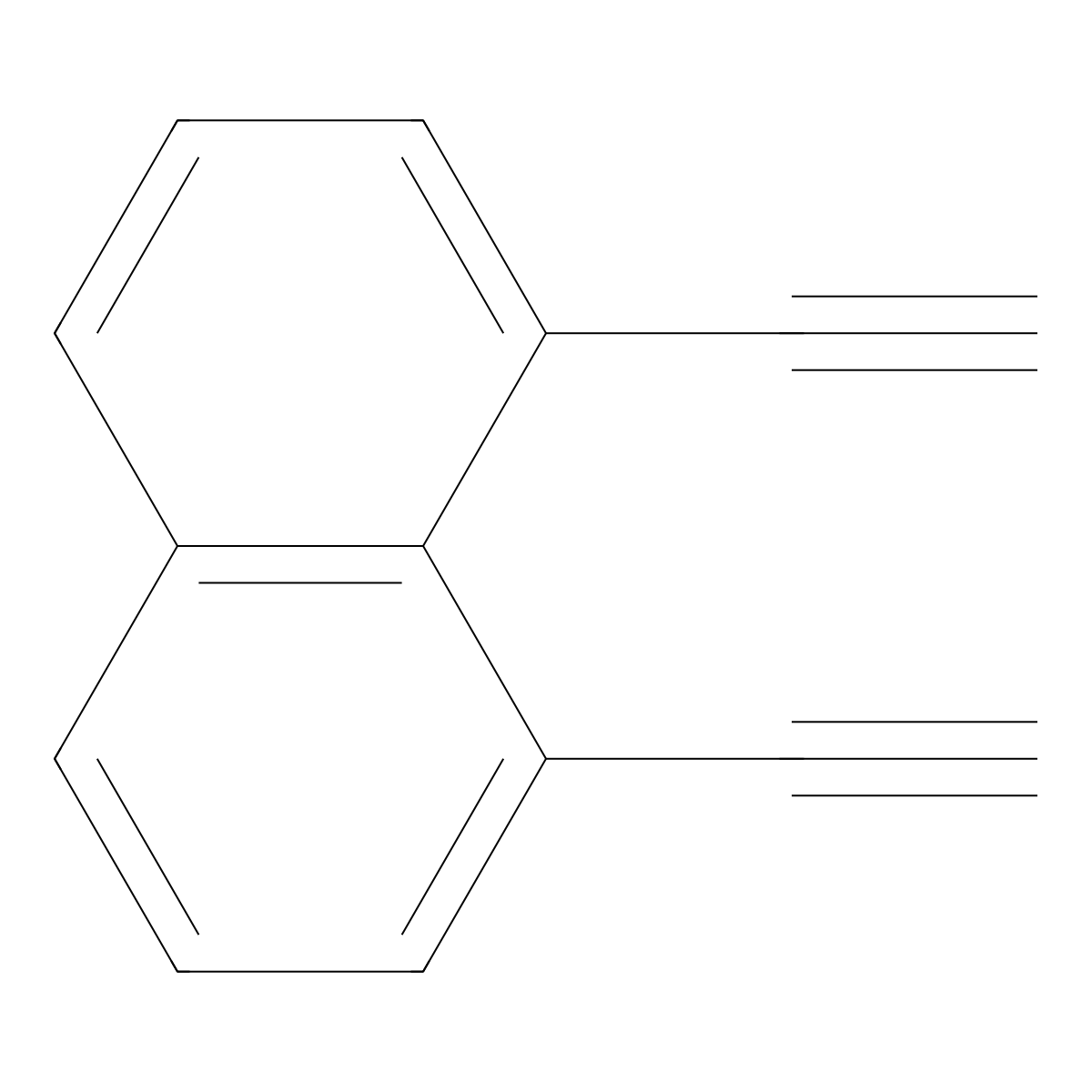1,8-Diethynylnaphthalene molecular structure, CAS 18067-44-2