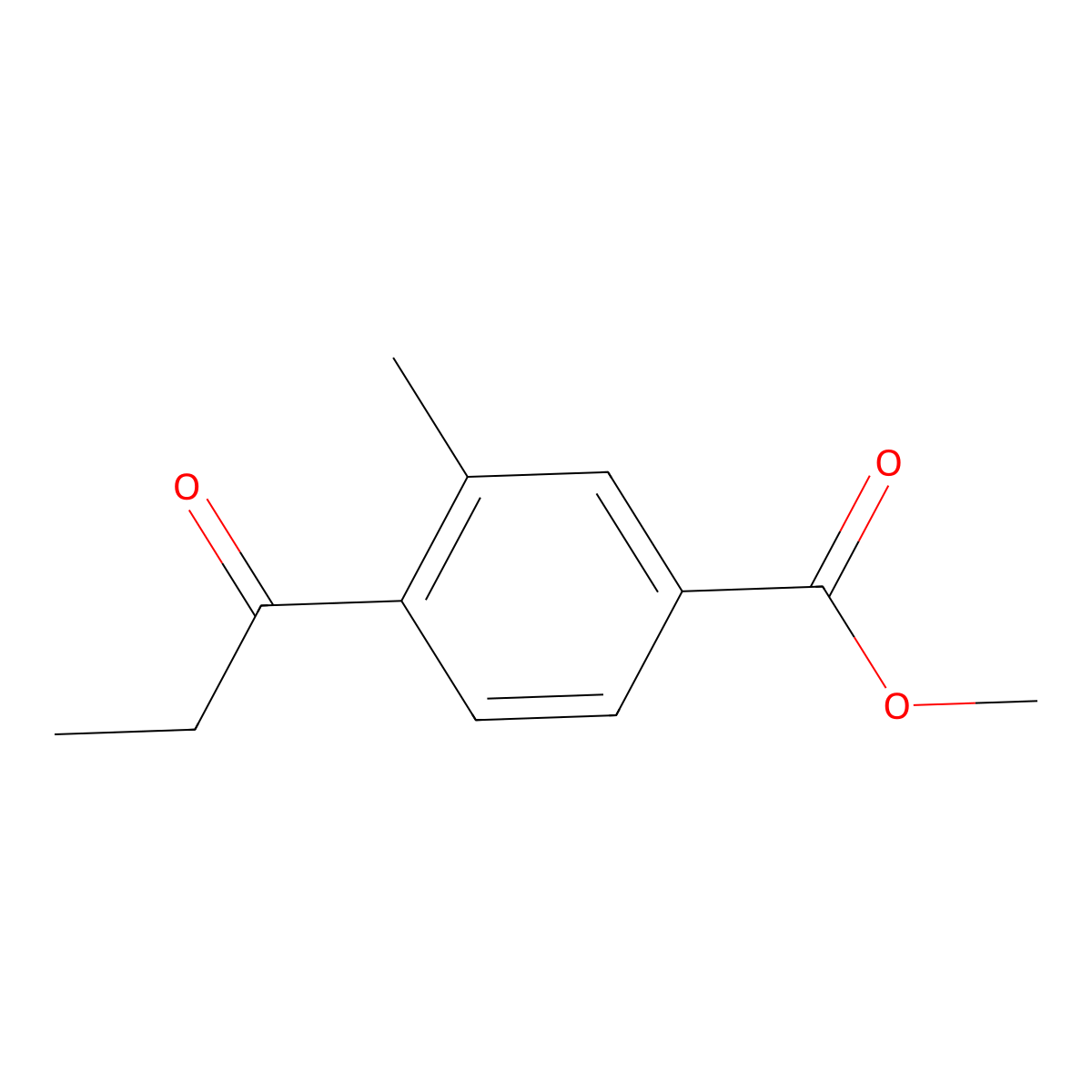 Methyl 3-methyl-4-(1-oxopropyl)benZoate molecular structure, CAS 1806702-97-5