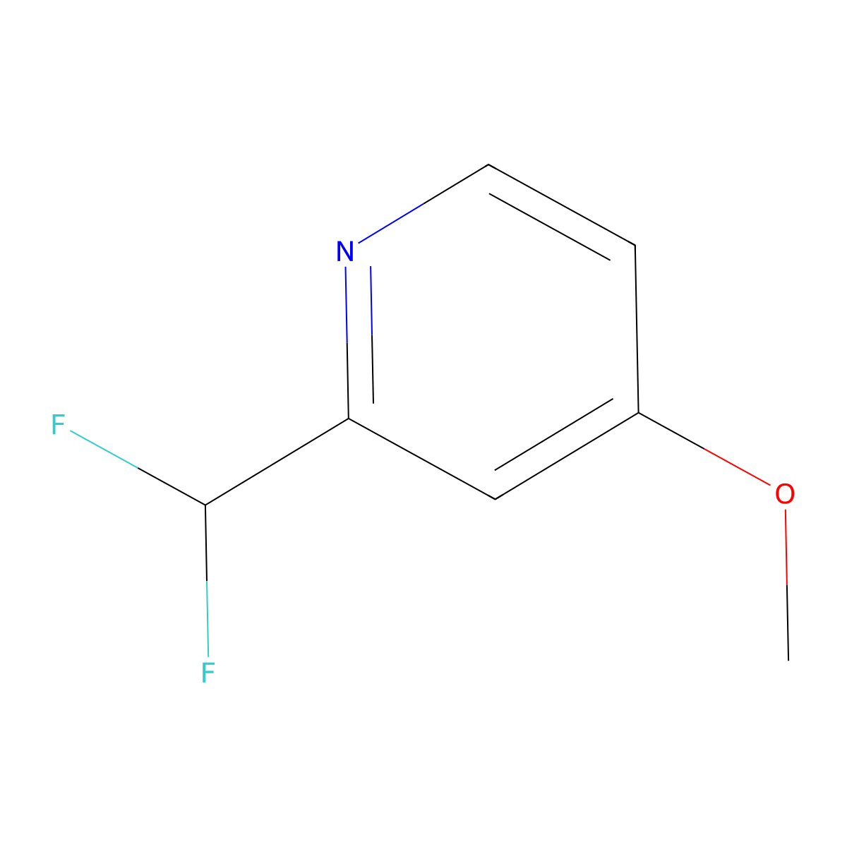 2-(Difluoromethyl)-4-methoxypyridine molecular structure, CAS 1806761-11-4