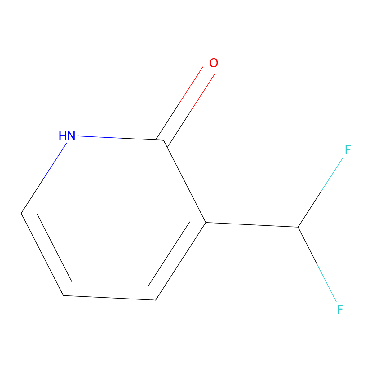 3-(Difluoromethyl)pyridin-2(1H)-one molecular structure, CAS 1806766-03-9