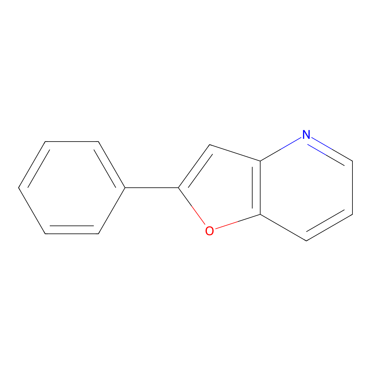 2-Phenylfuro[3,2-b]pyridine molecular structure, CAS 18068-82-1
