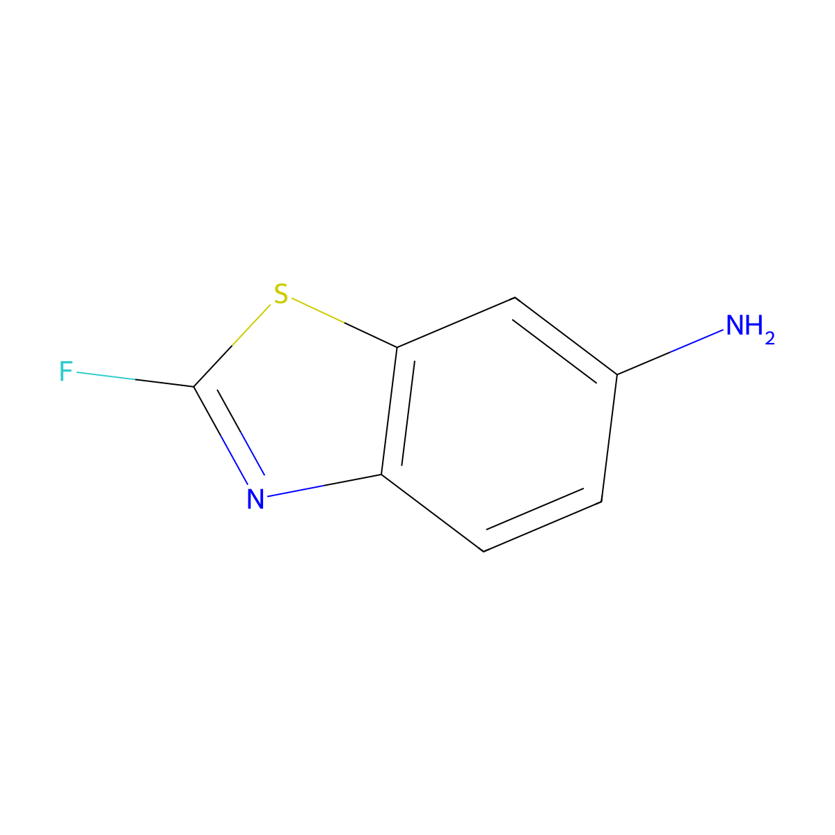 2-Fluorobenzo[d]thiazol-6-amine molecular structure, CAS 1806858-18-3