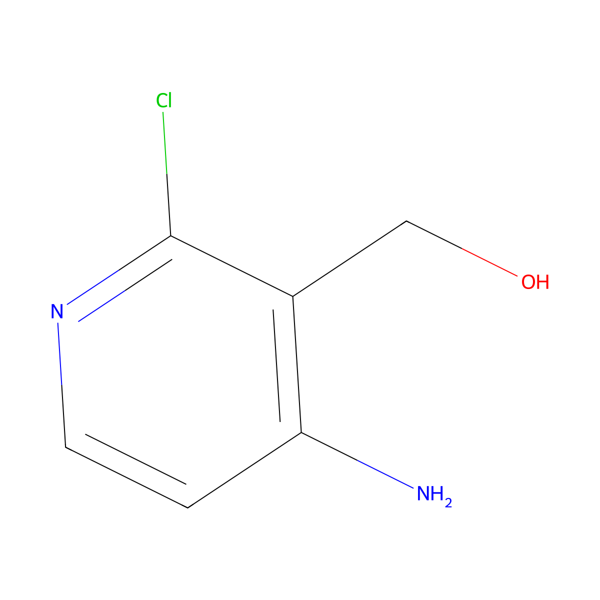 (4-Amino-2-chloropyridin-3-yl)methanol molecular structure, CAS 1806863-19-3