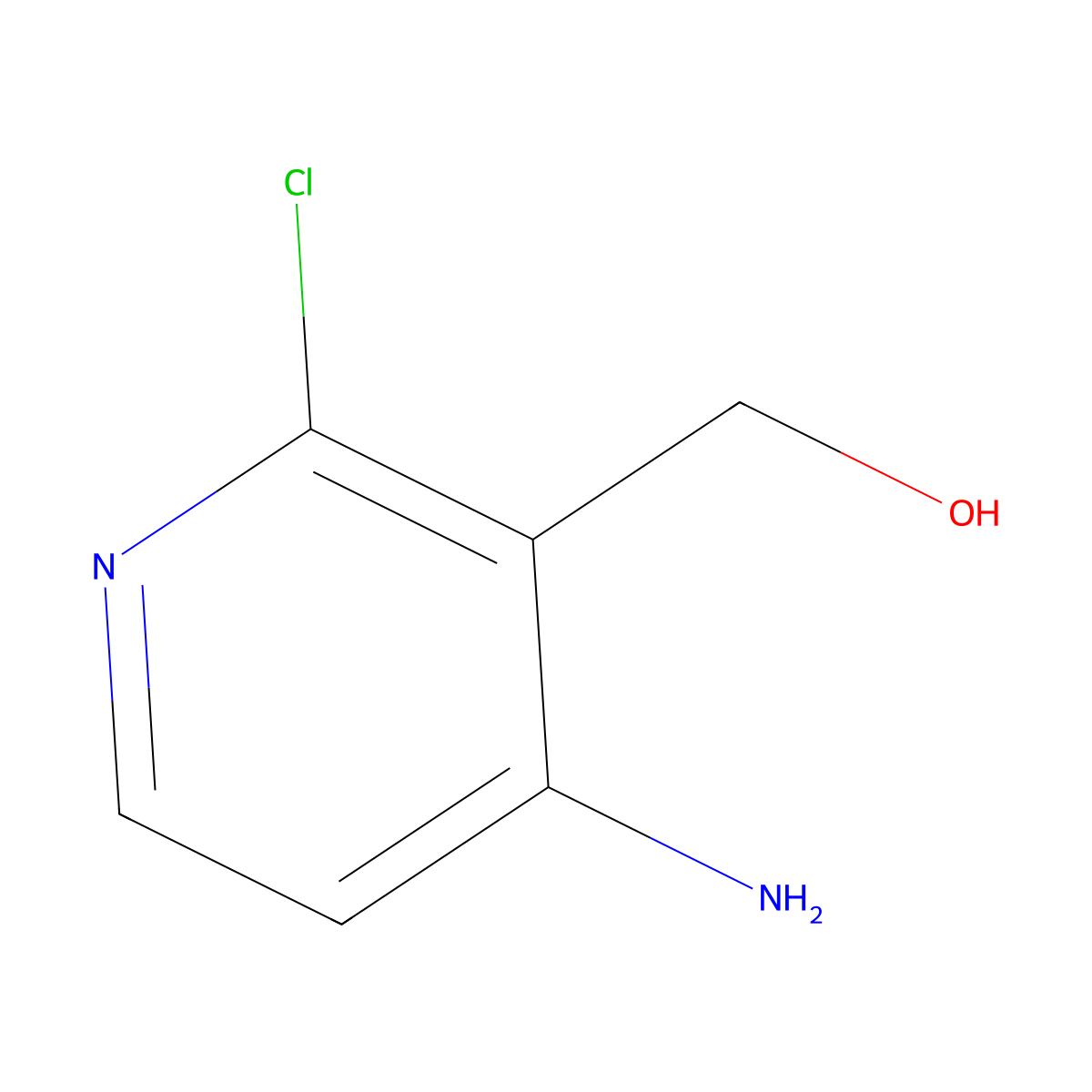 (4-Amino-2-chloropyridin-3-yl)methanol molecular structure, CAS 1806863-19-3
