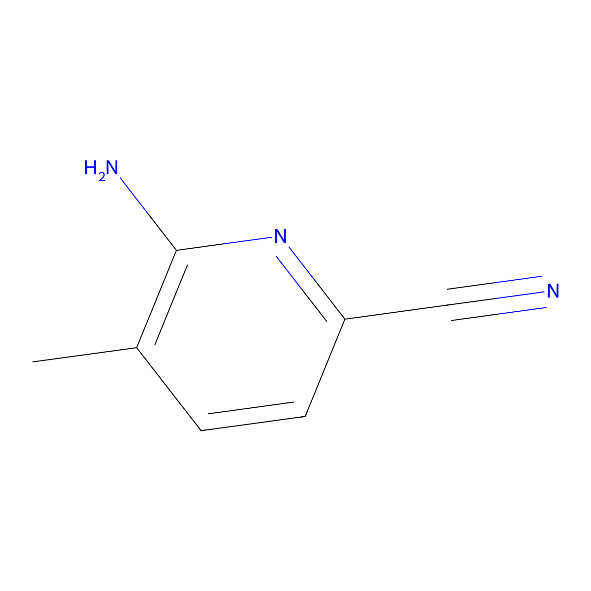 6-Amino-5-methylpicolinonitrile molecular structure, CAS 1806863-52-4