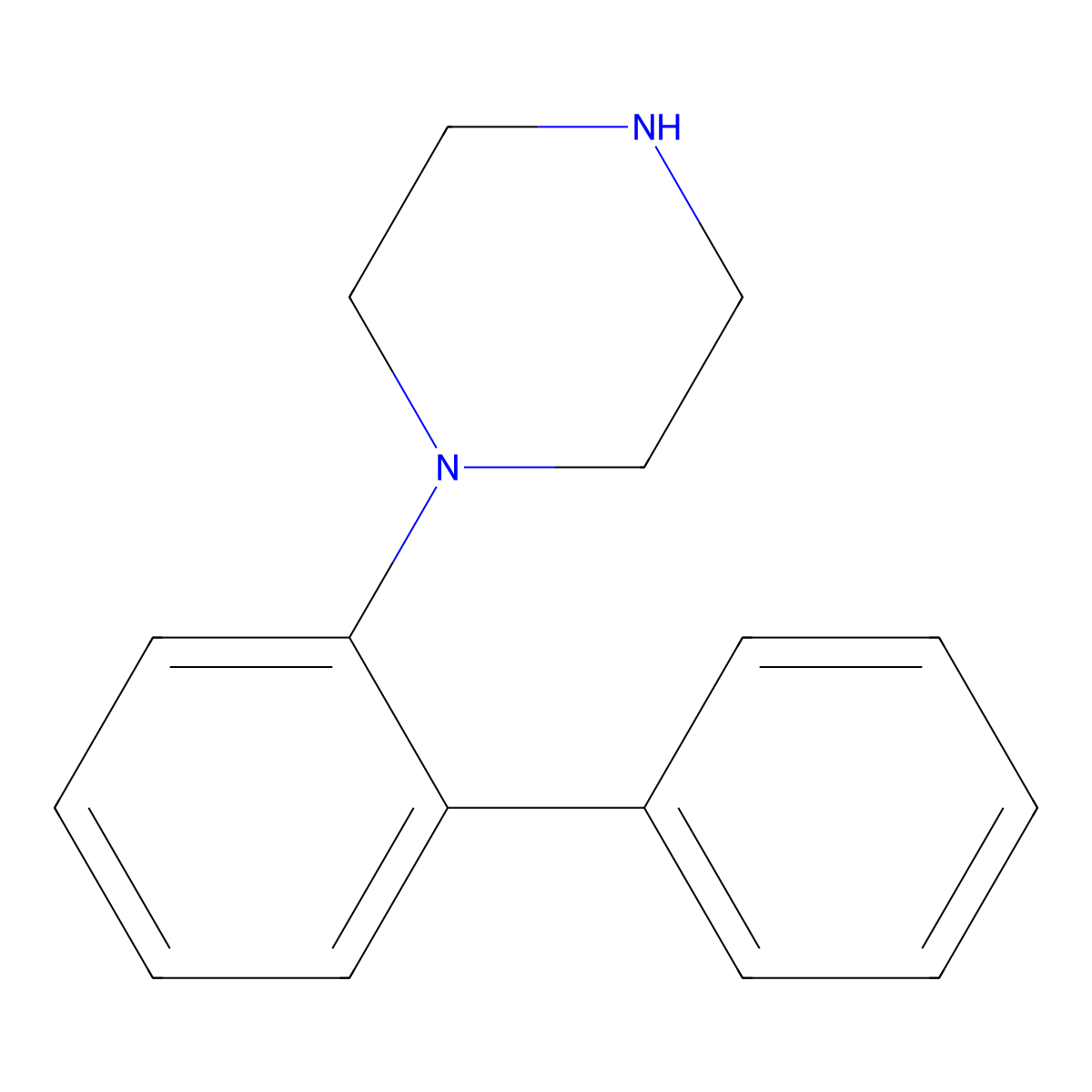 1-(2-Diphenyl)piperazine molecular structure, CAS 180698-18-4