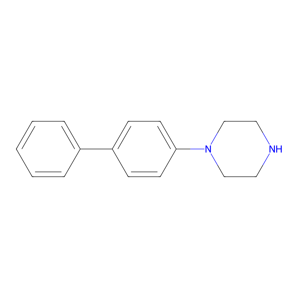 1-Biphenyl-4-yl-piperazine molecular structure, CAS 180698-19-5