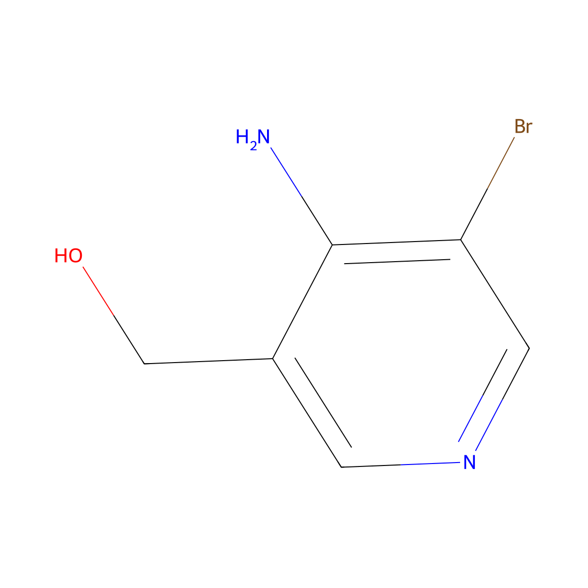 (4-Amino-5-bromopyridin-3-yl)methanol molecular structure, CAS 1806995-45-8