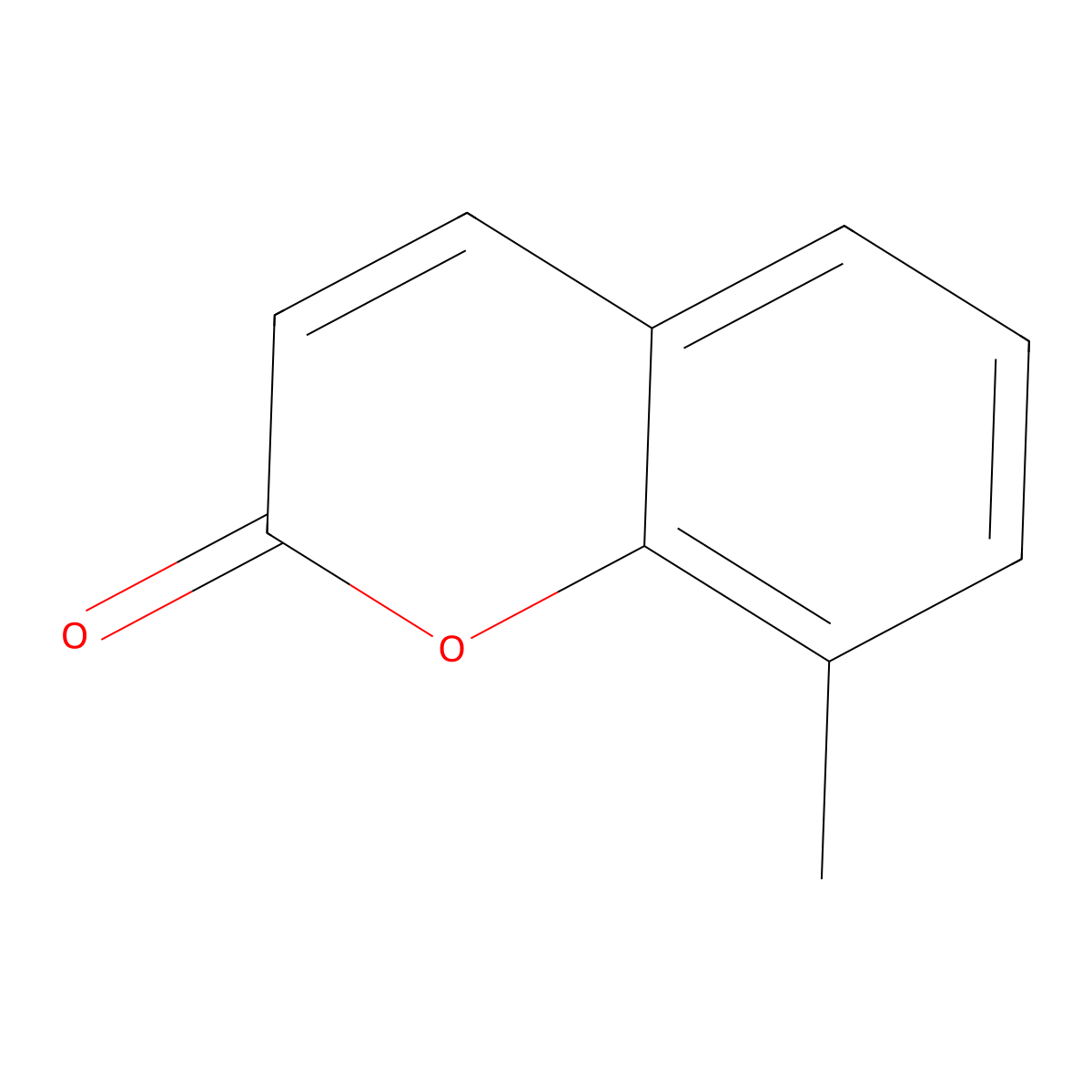 8-Methylcoumarin molecular structure, CAS 1807-36-9