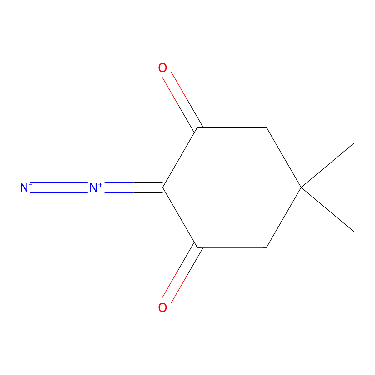 Diazodimedone molecular structure, CAS 1807-68-7