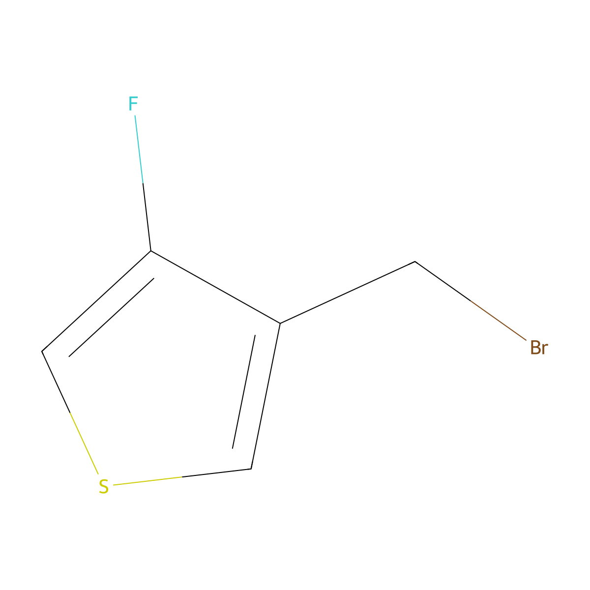 3-(Bromomethyl)-4-fluorothiophene molecular structure, CAS 1807001-96-2