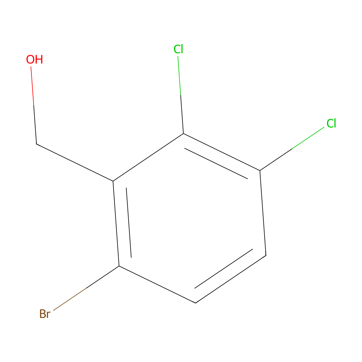 6-Bromo-2,3-dichlorobenzyl alcohol molecular structure, CAS 1807009-09-1