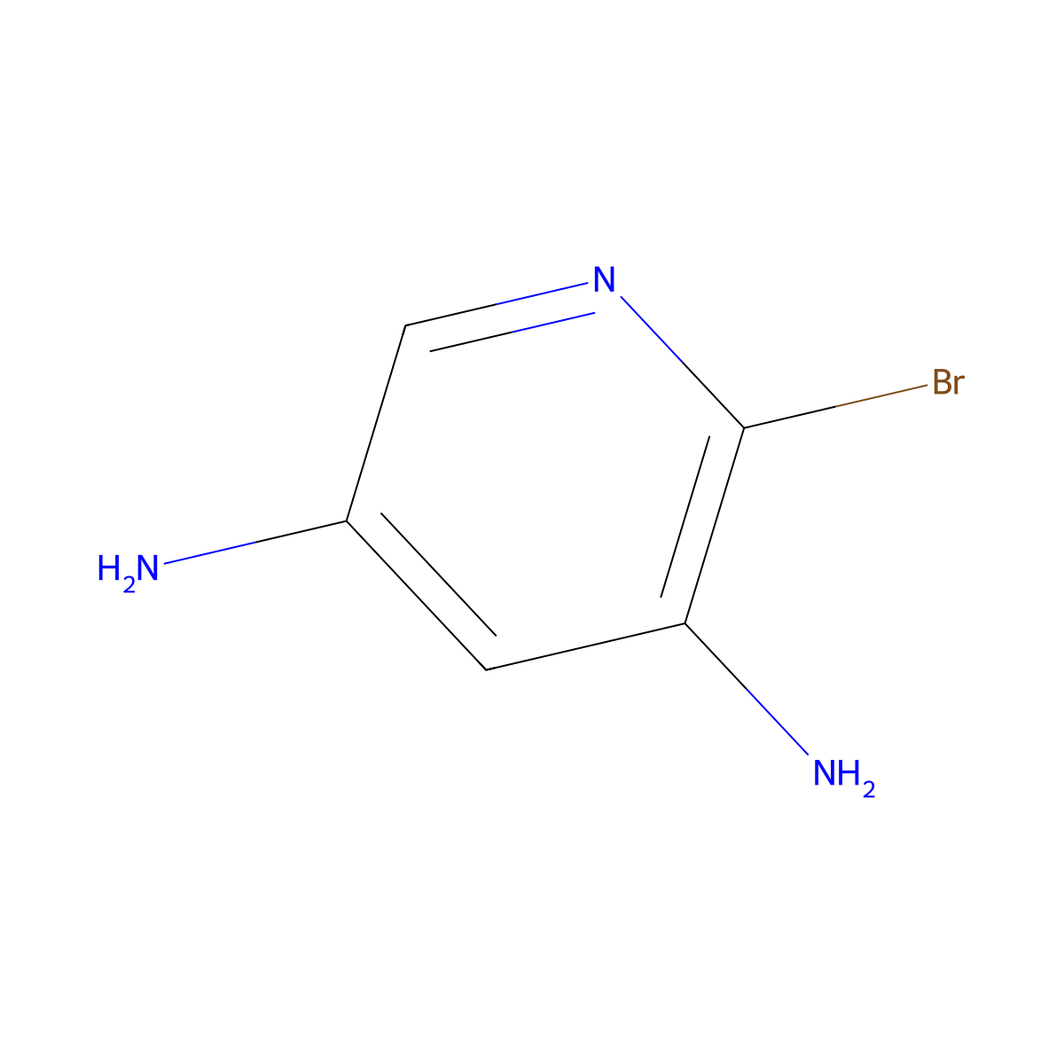 3,5-Diamino-2-bromopyridine molecular structure, CAS 1807025-88-2