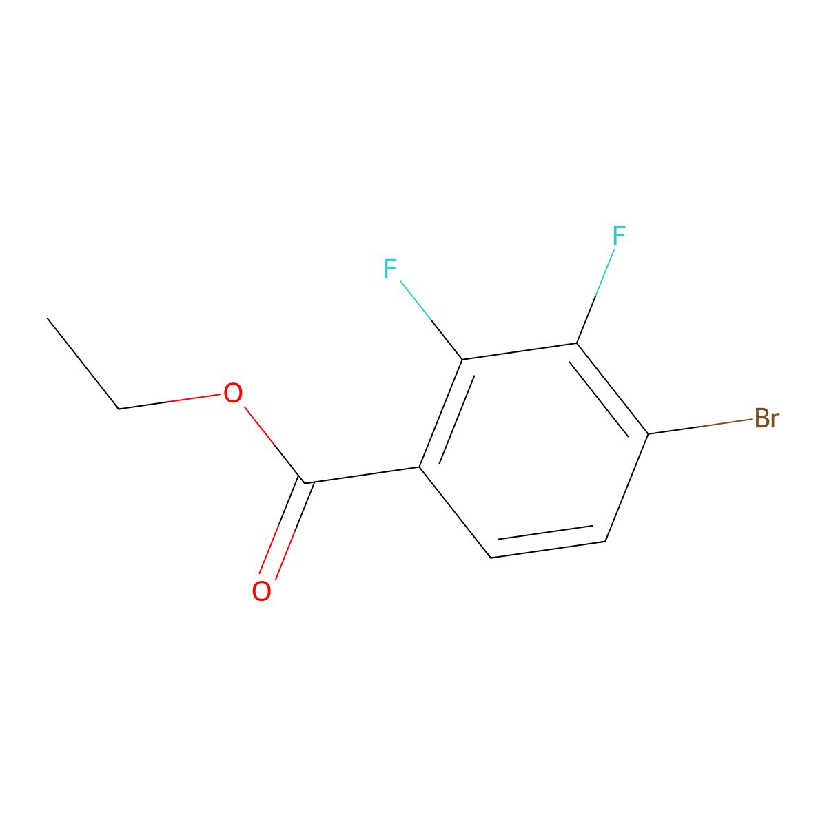 Ethyl 4-bromo-2,3-difluorobenzoate molecular structure, CAS 1807026-17-0