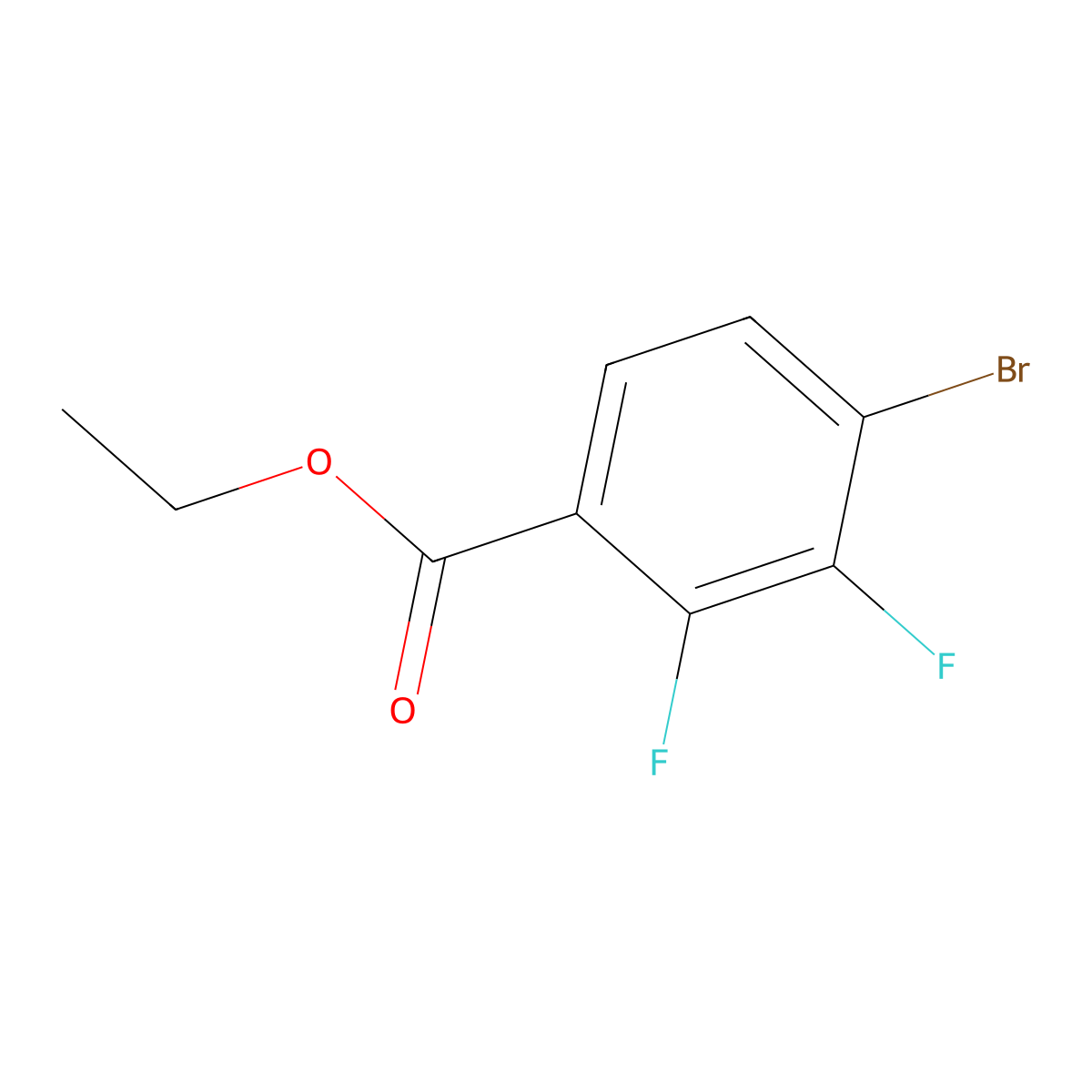 Ethyl 4-bromo-2,3-difluorobenzoate molecular structure, CAS 1807026-17-0