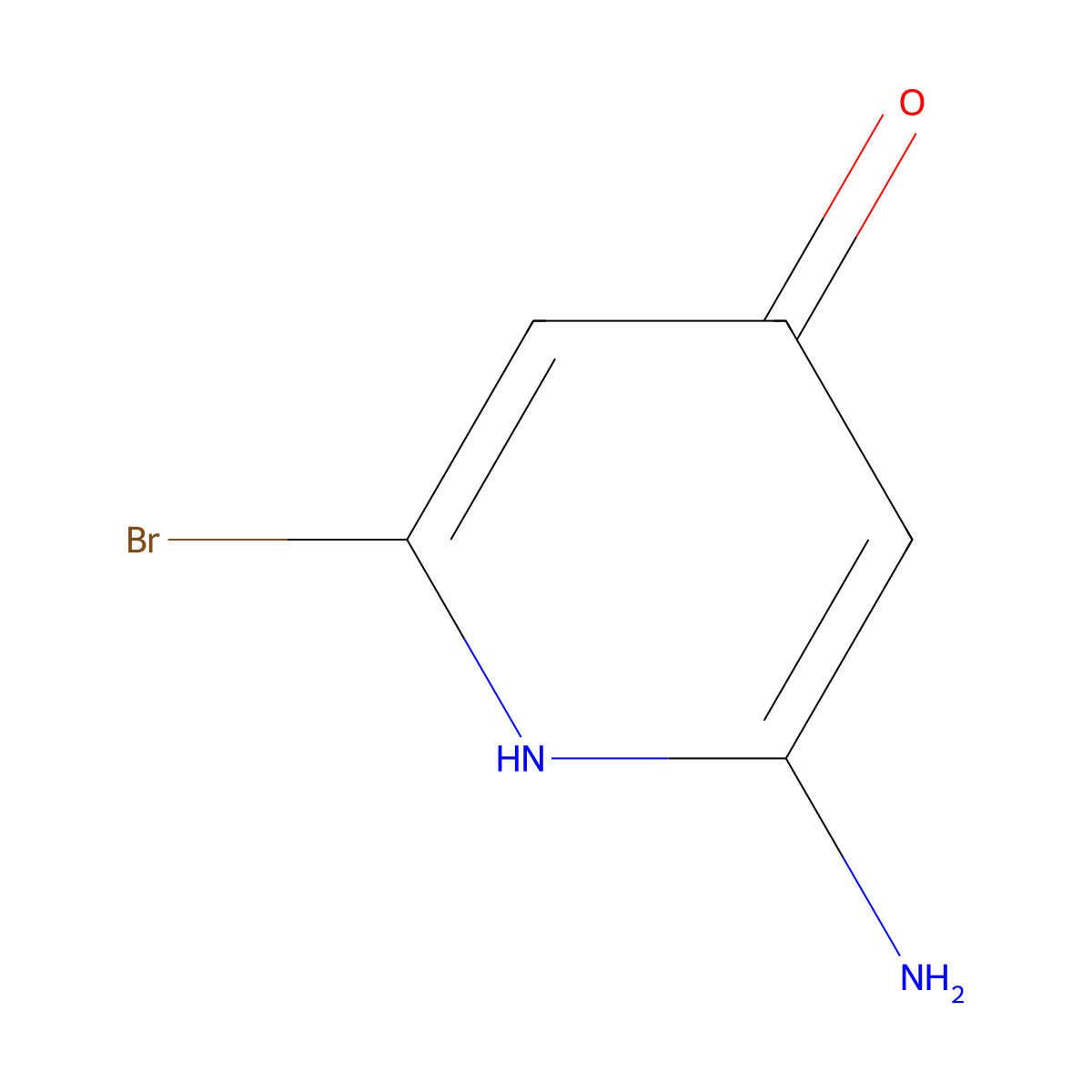 2-Amino-6-bromopyridin-4-ol molecular structure, CAS 1807033-71-1