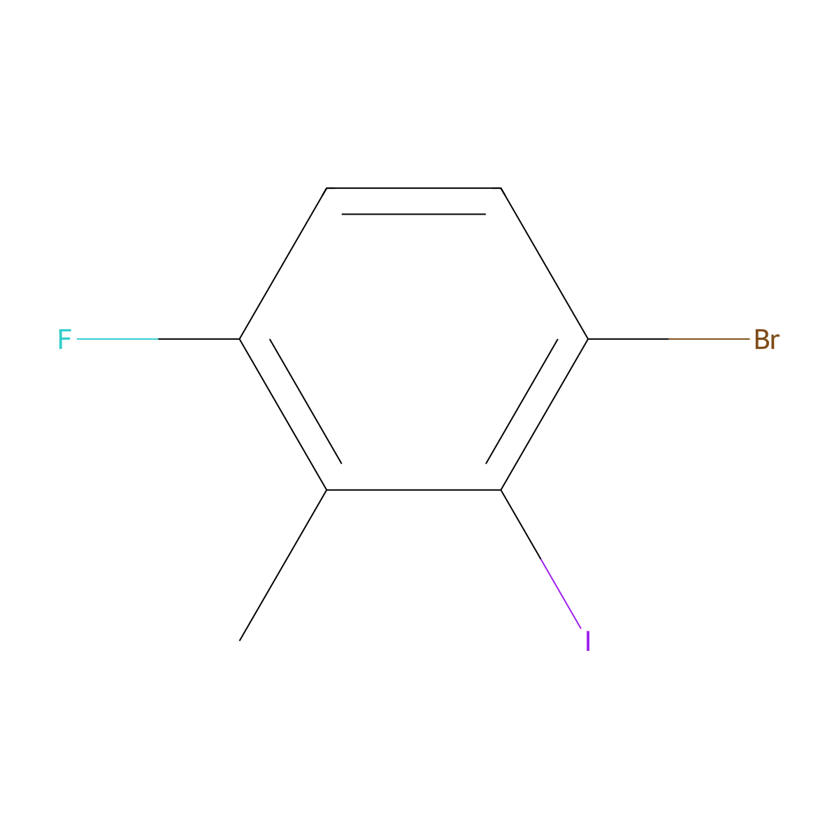 3-Bromo-6-fluoro-2-iodotoluene molecular structure, CAS 1807043-37-3