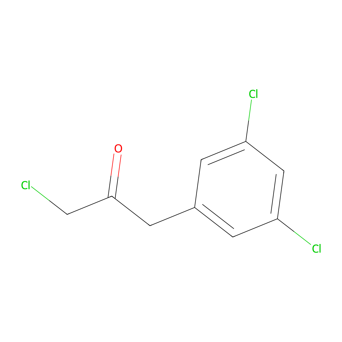 1-Chloro-3-(3,5-dichlorophenyl)propan-2-one molecular structure, CAS 1807043-69-1