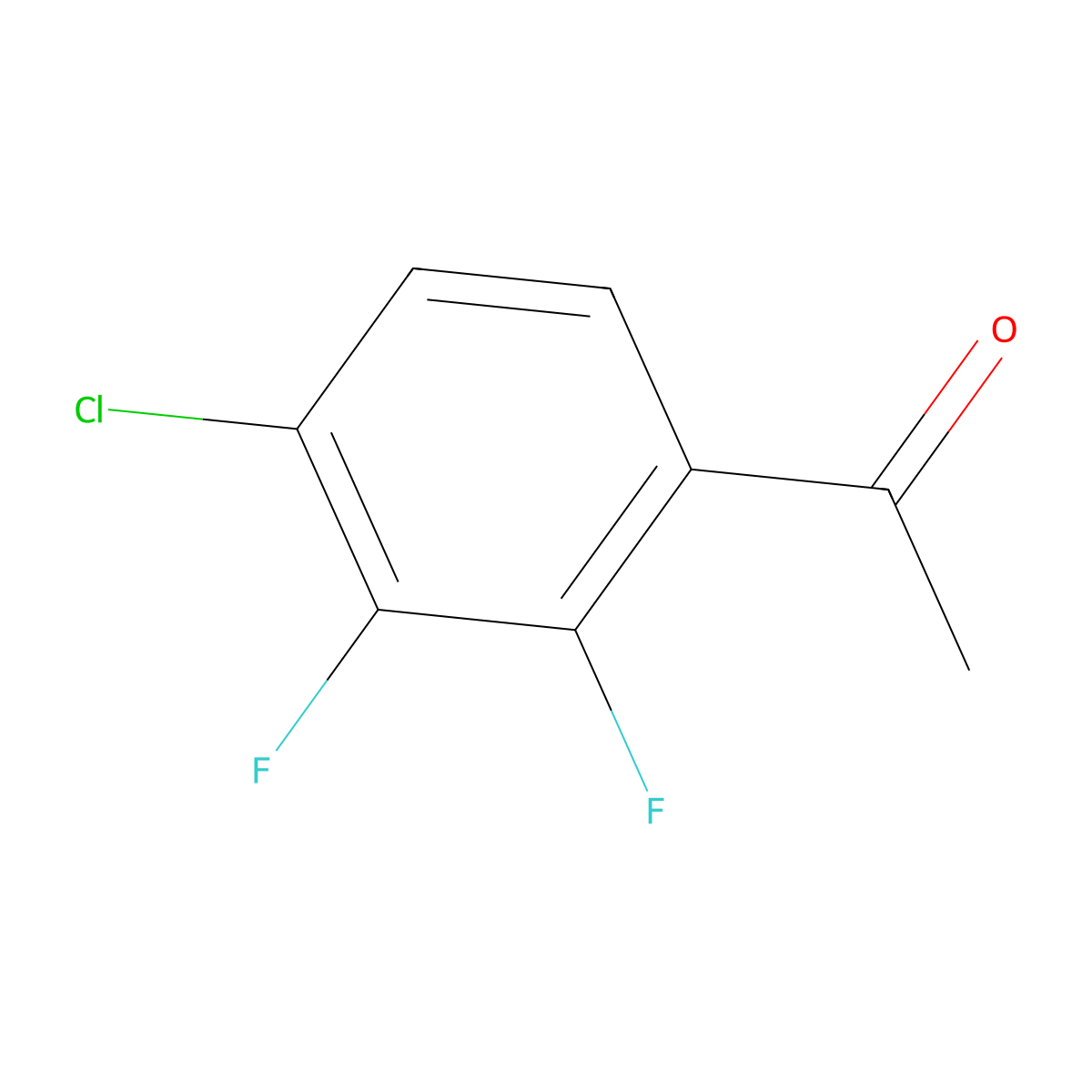 1-(4-Chloro-2,3-difluorophenyl)ethan-1-one molecular structure, CAS 1807044-59-2