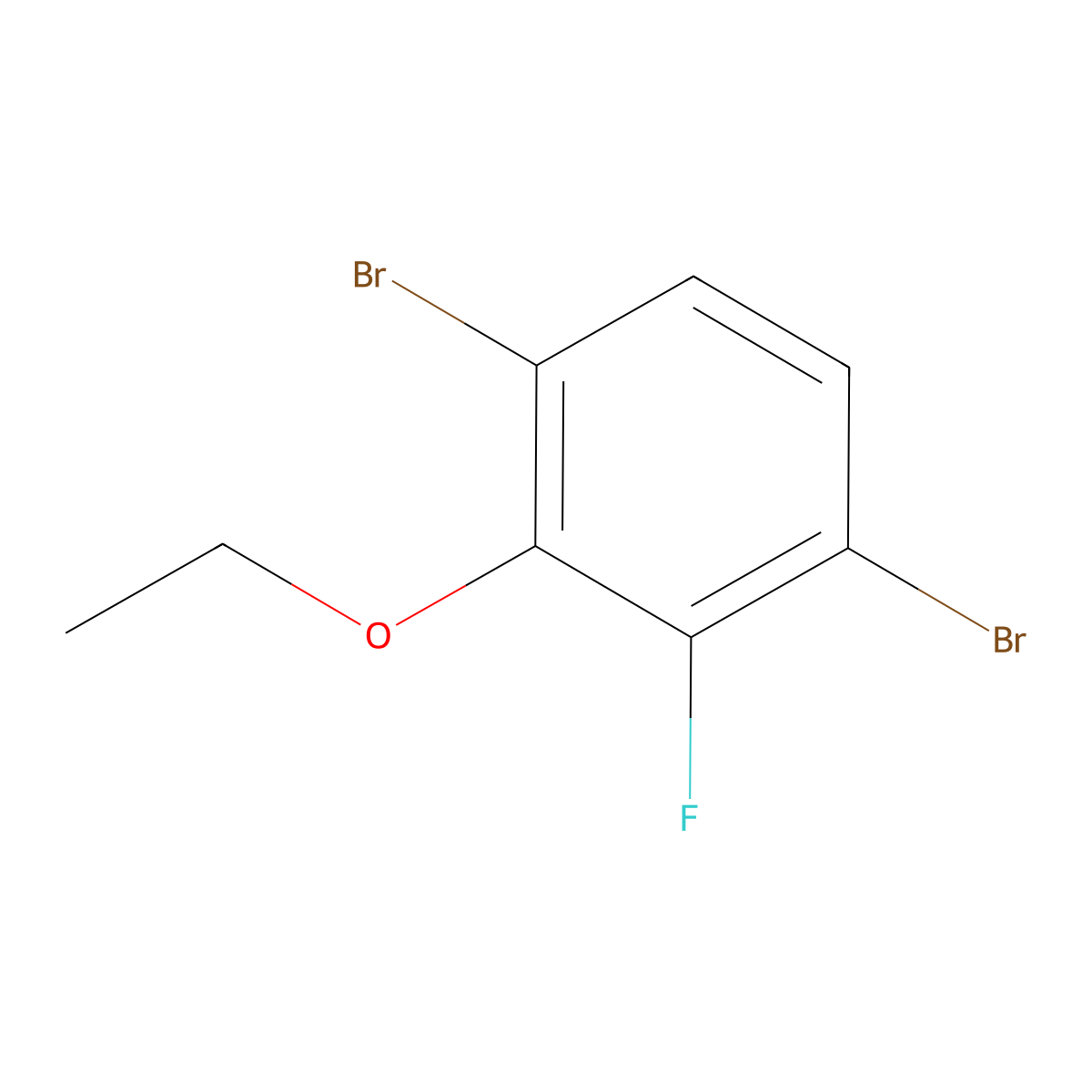 1,4-Dibromo-2-ethoxy-3-fluorobenzene molecular structure, CAS 1807055-35-1