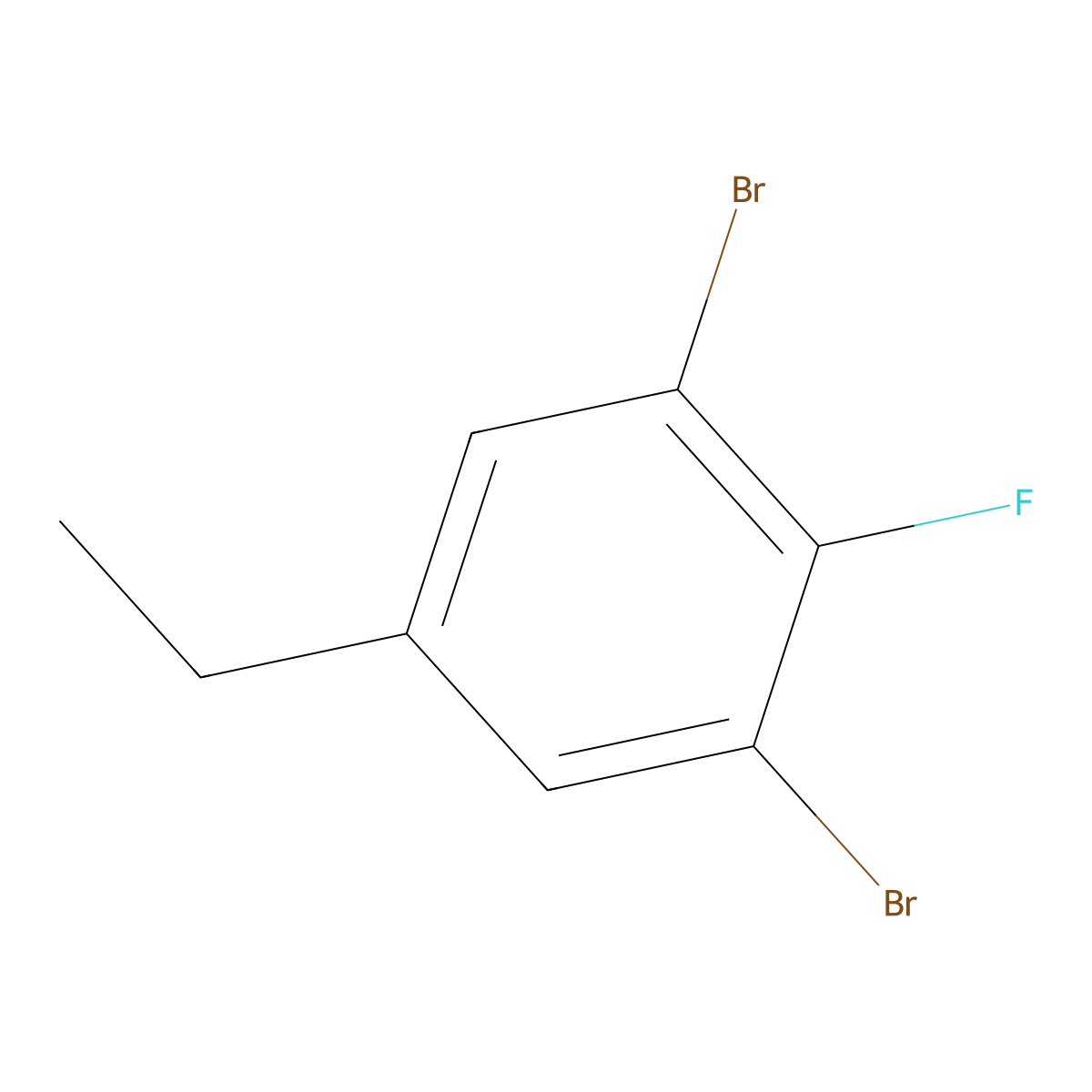 1,3-Dibromo-5-ethyl-2-fluorobenzene molecular structure, CAS 1807055-43-1