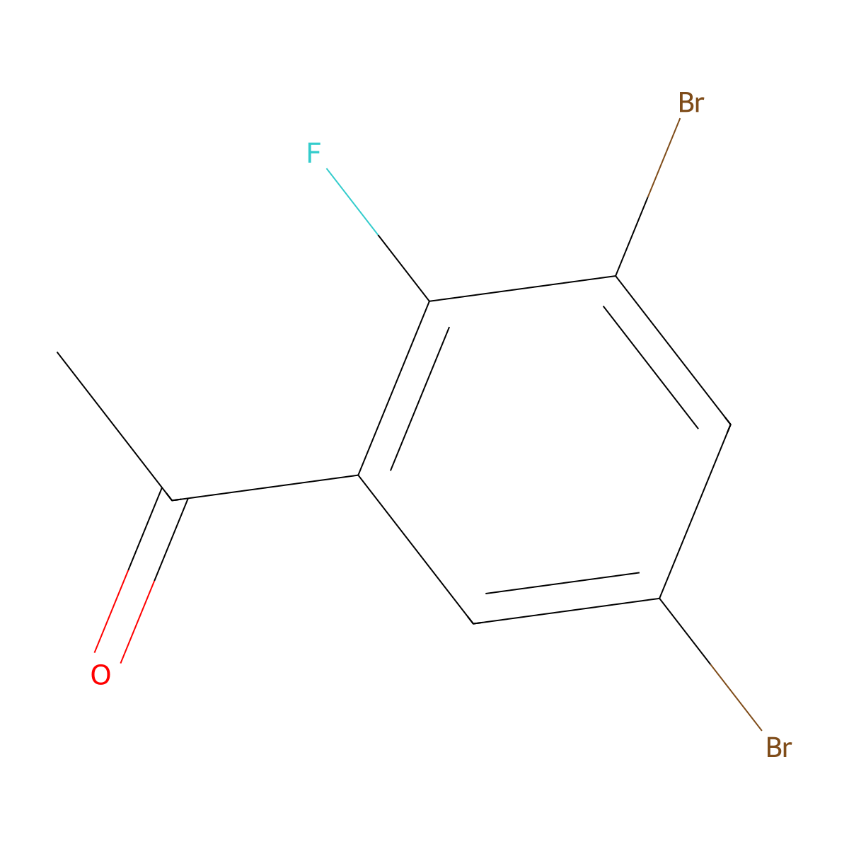 3',5'-Dibromo-2'-fluoroacetophenone molecular structure, CAS 1807055-66-8