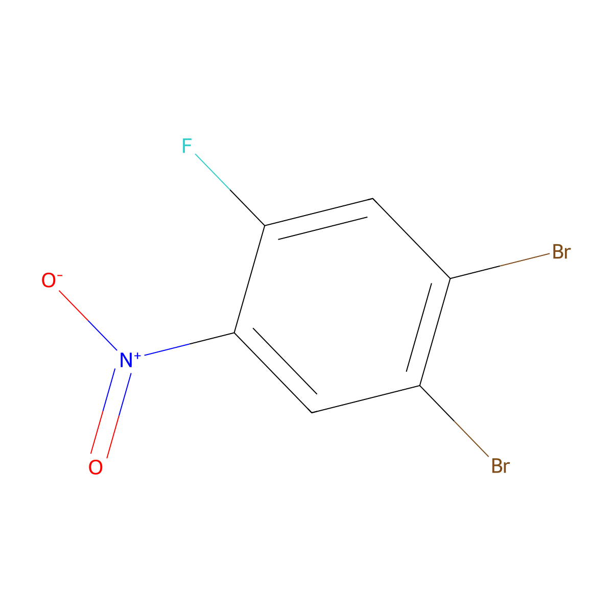 1,2-Dibromo-4-fluoro-5-nitrobenzene molecular structure, CAS 1807056-85-4