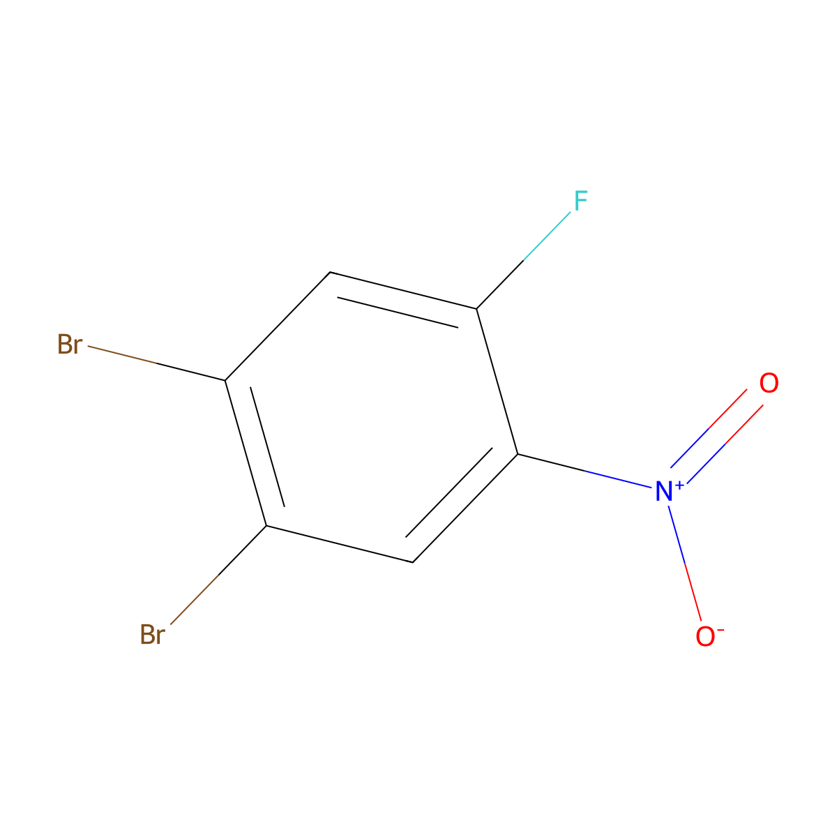 1,2-Dibromo-4-fluoro-5-nitrobenzene molecular structure, CAS 1807056-85-4