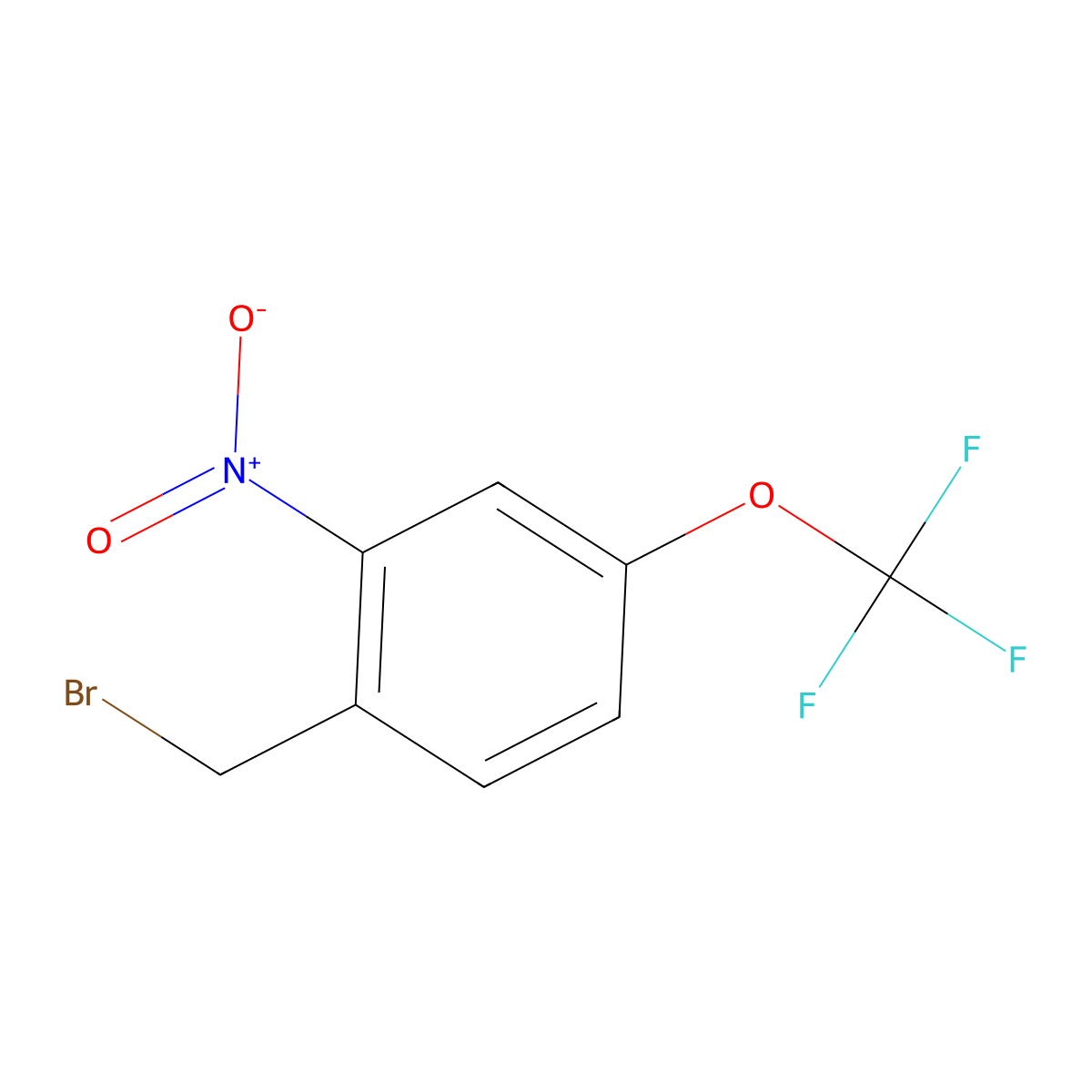 2-Nitro-4-(trifluoromethoxy)benzyl bromide molecular structure, CAS 1807057-96-0