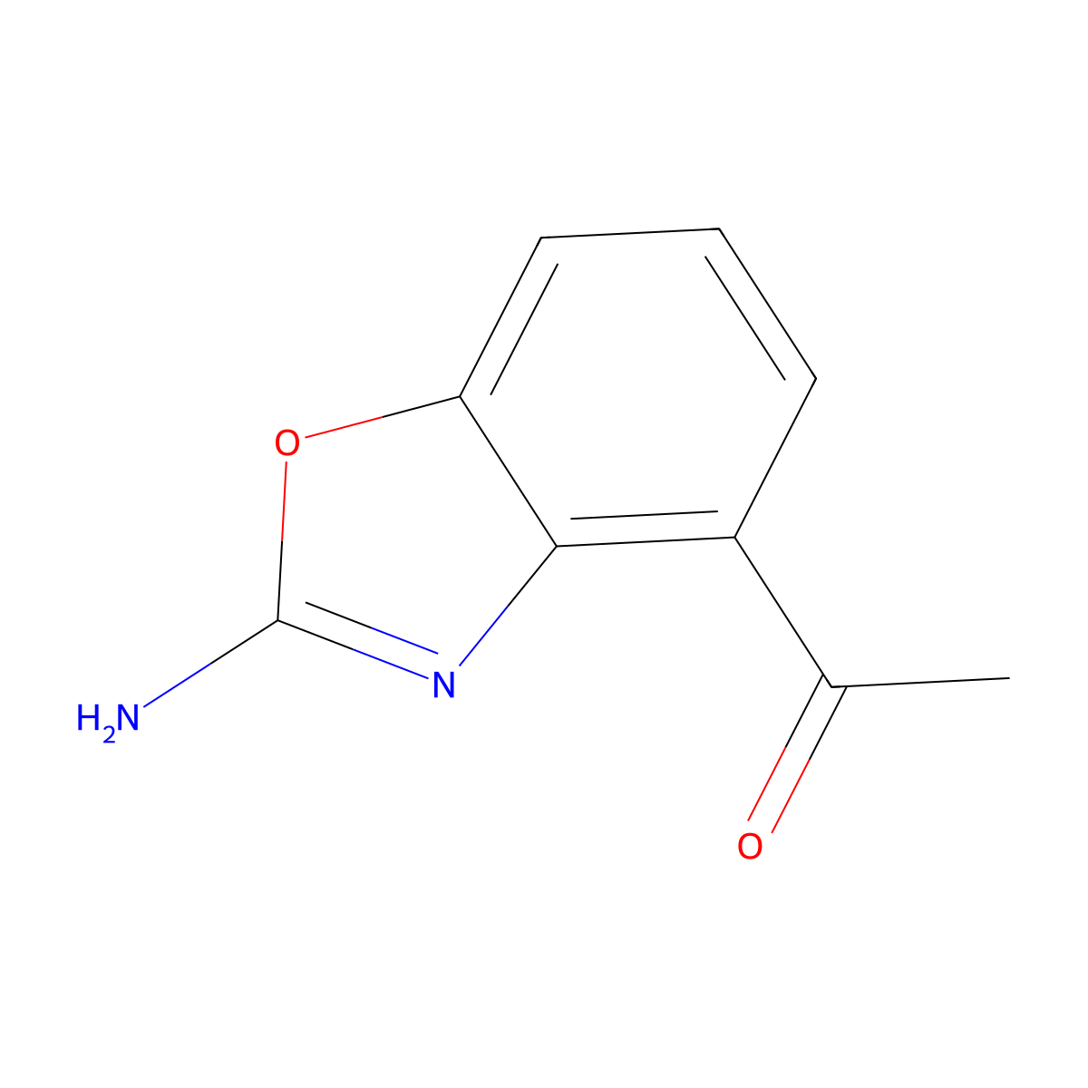 1-(2-Aminobenzo[d]oxazol-4-yl)ethanone molecular structure, CAS 1807067-17-9