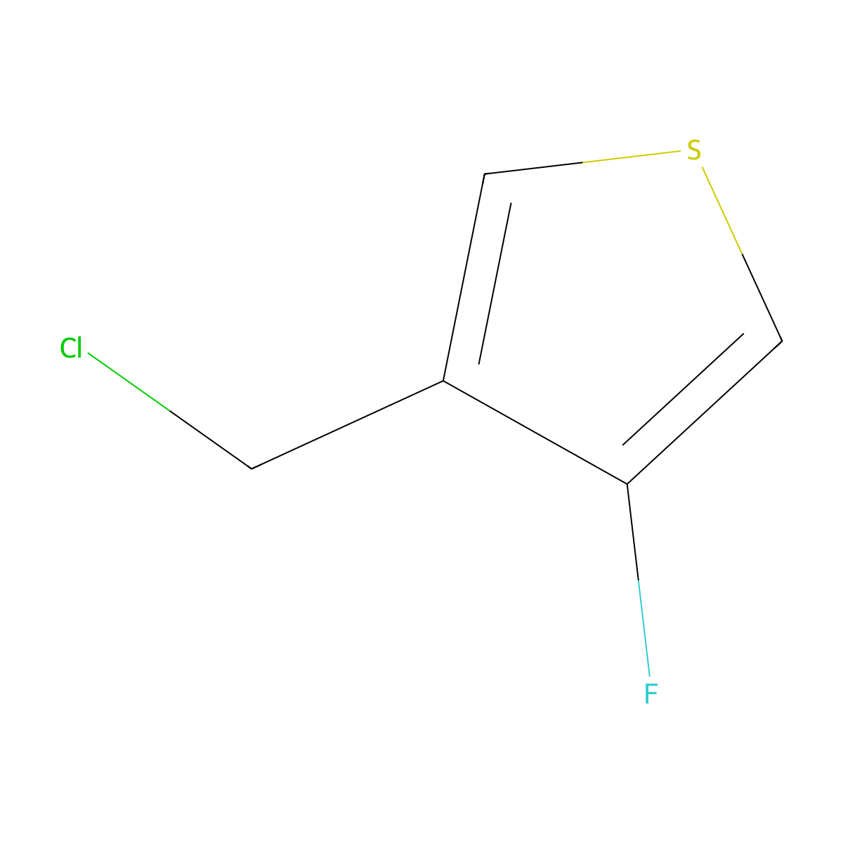 3-(Chloromethyl)-4-fluorothiophene molecular structure, CAS 1807068-37-6