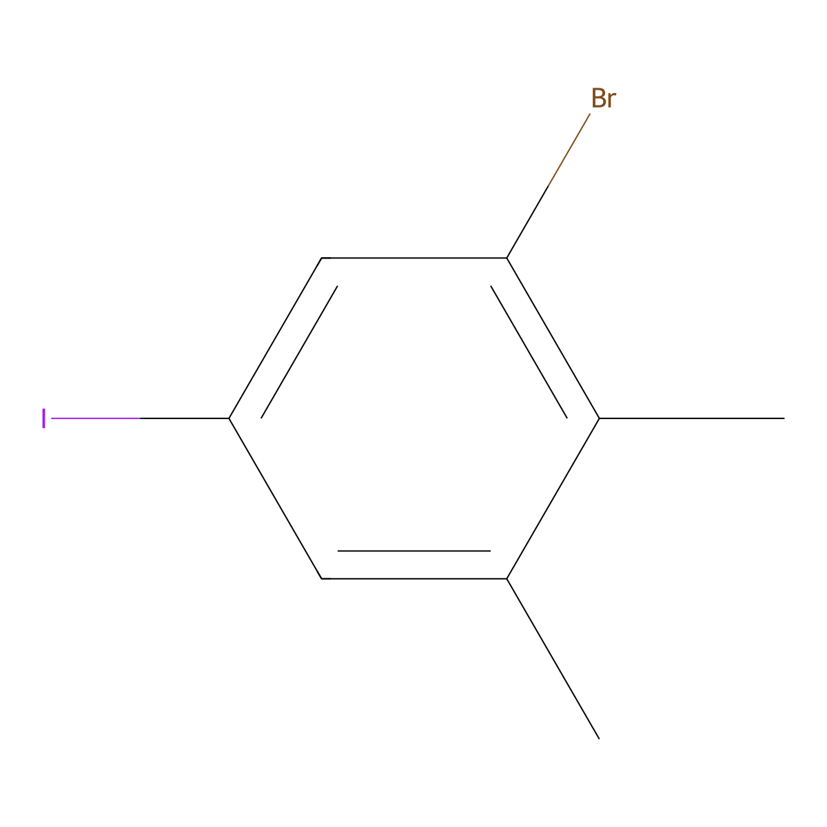 1-Bromo-2,3-dimethyl-5-iodobenzene molecular structure, CAS 1807078-94-9