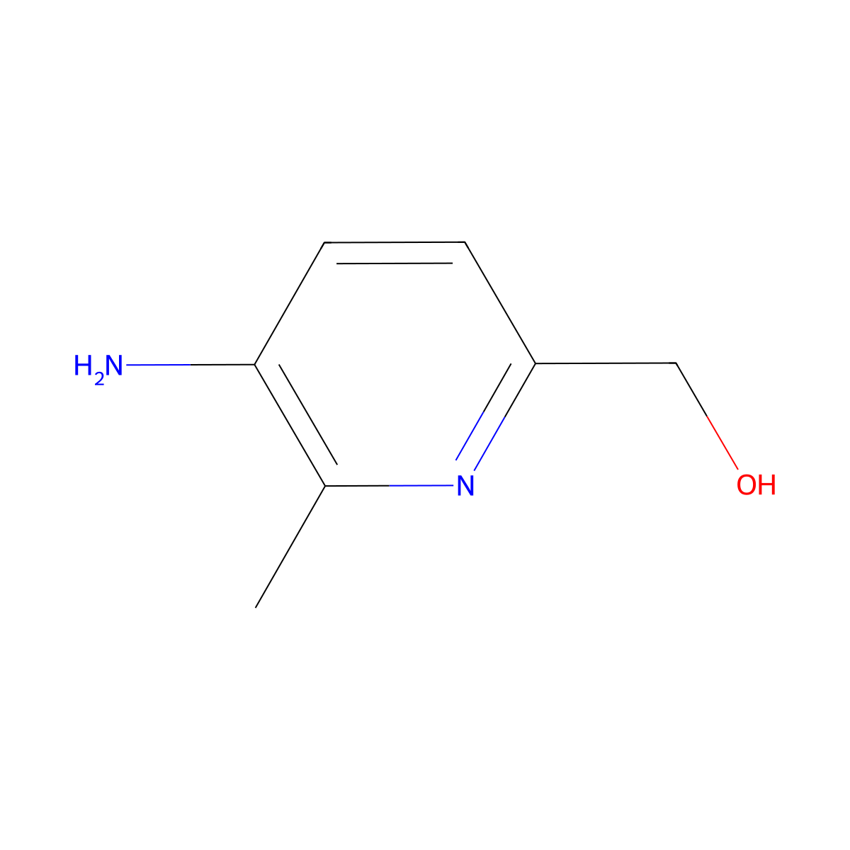 (5-Amino-6-methyl-2-pyridyl)methanol molecular structure, CAS 1807089-84-4