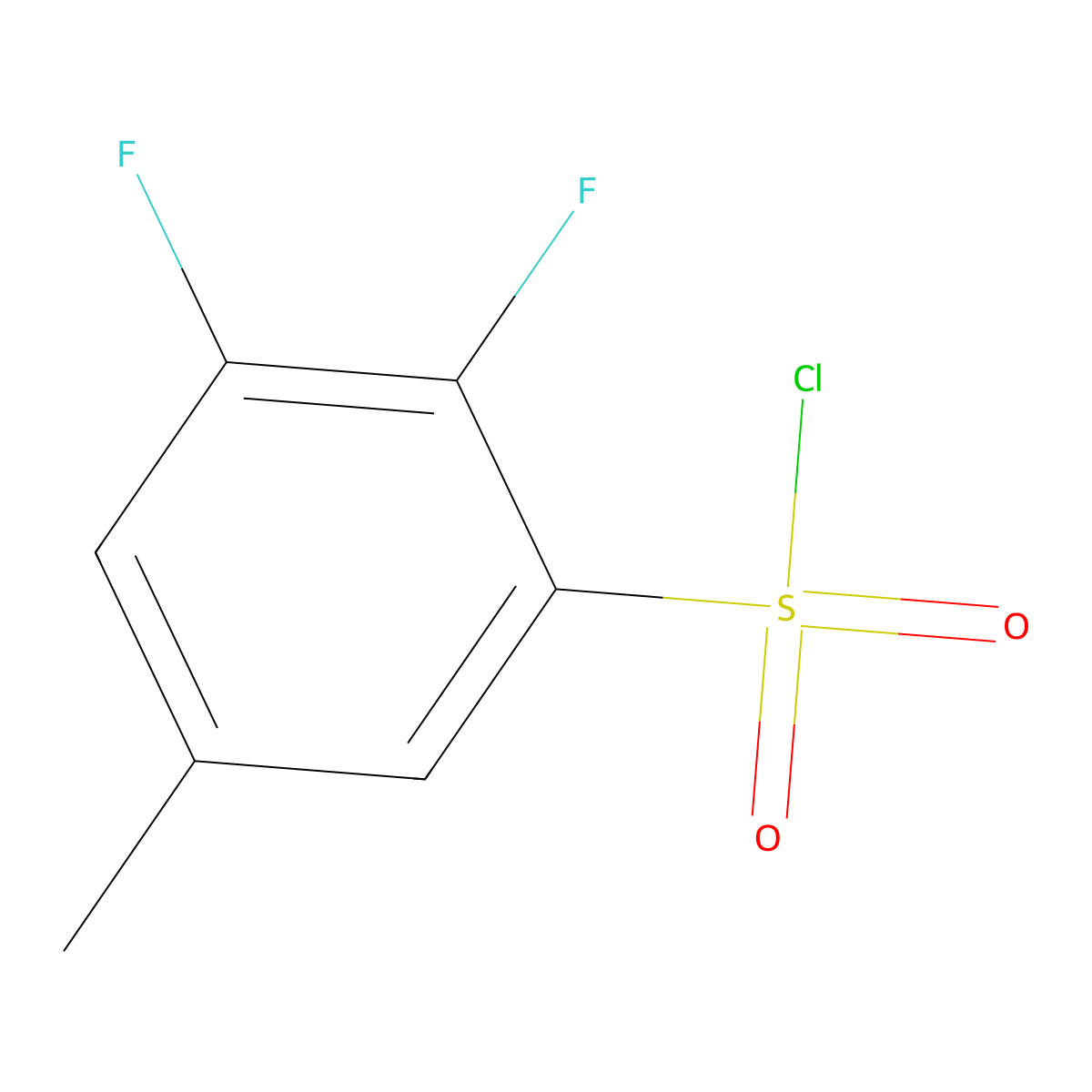 2,3-Difluoro-5-methylbenzenesulfonyl chloride molecular structure, CAS 1807099-50-8