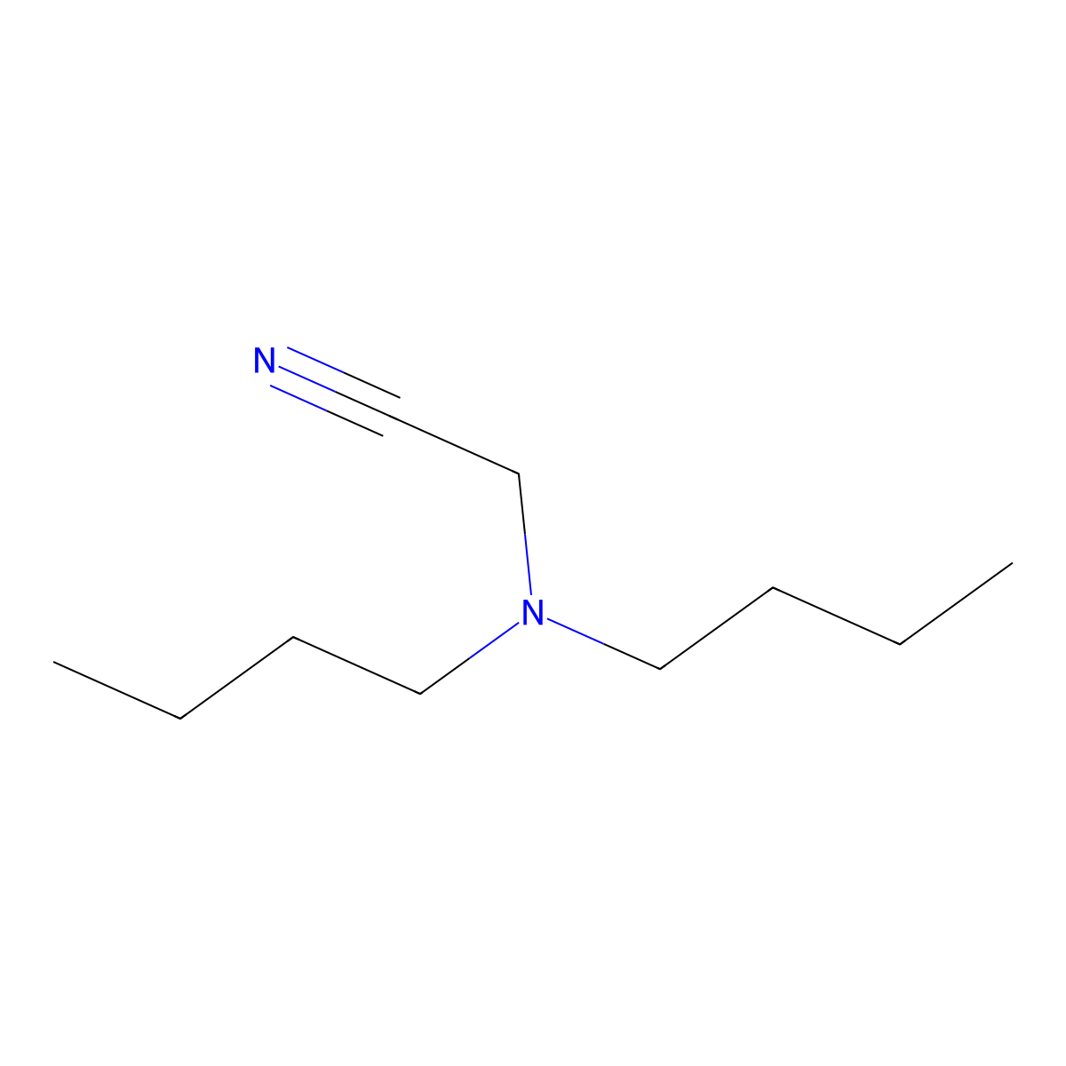 (Dibutylamino)acetonitrile molecular structure, CAS 18071-38-0